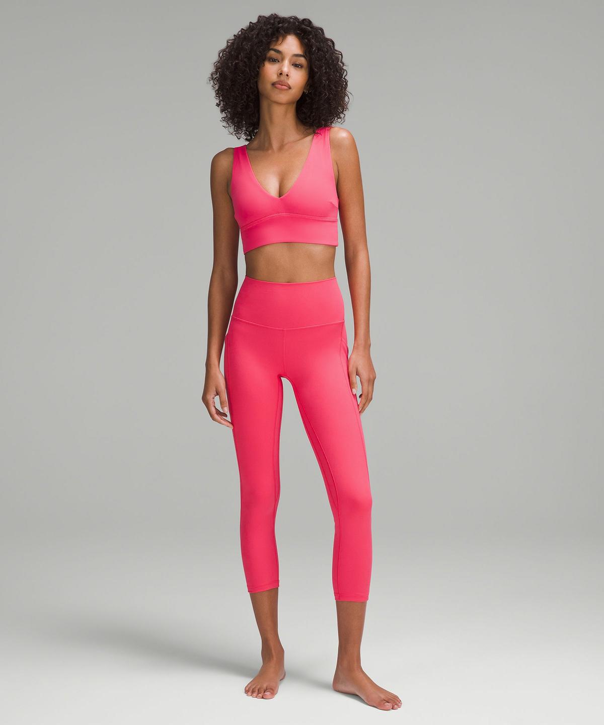 Soutien Gorge Sport Lululemon Align™ V-Neck Femme Rose | FR_LuLu70440