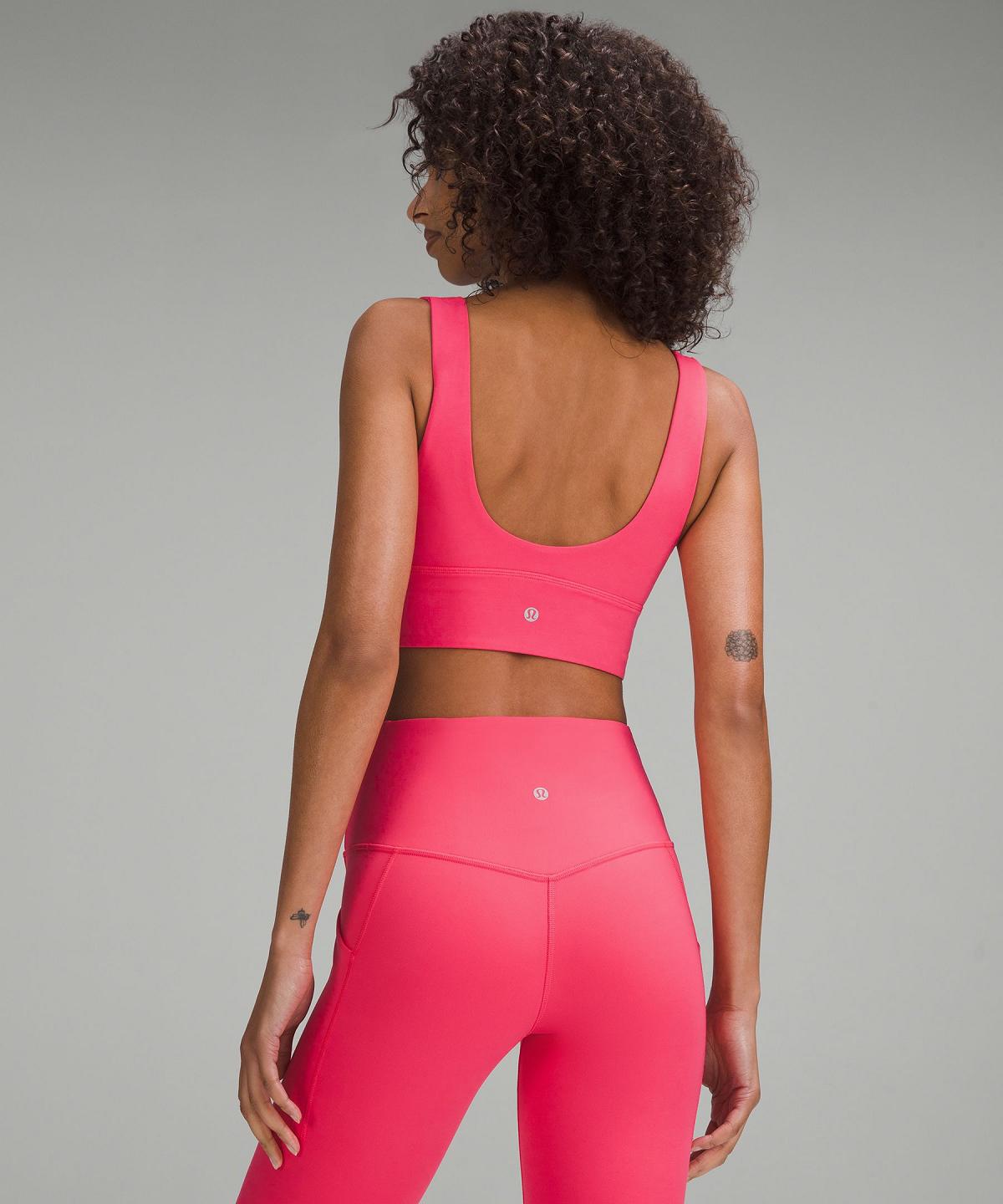 Soutien Gorge Sport Lululemon Align™ V-Neck Femme Rose | FR_LuLu70440