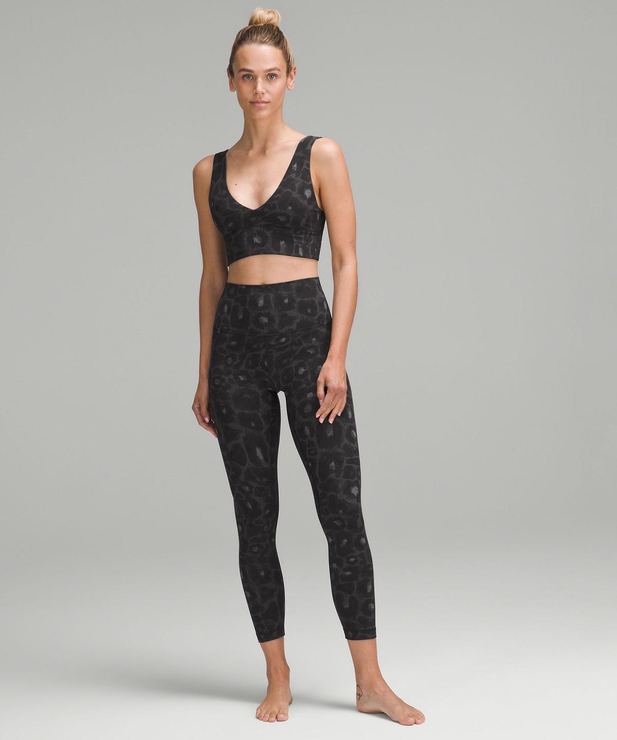 Soutien Gorge Sport Lululemon Align™ V-Neck Femme Leopard Noir Multicolore | FR_LuLu39108