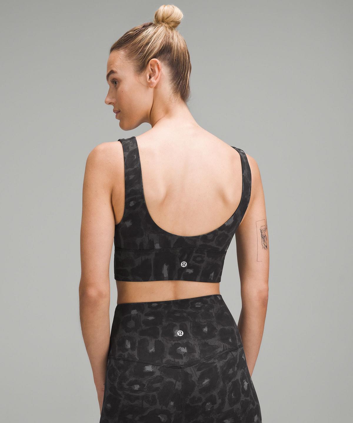 Soutien Gorge Sport Lululemon Align™ V-Neck Femme Leopard Noir Multicolore | FR_LuLu39108