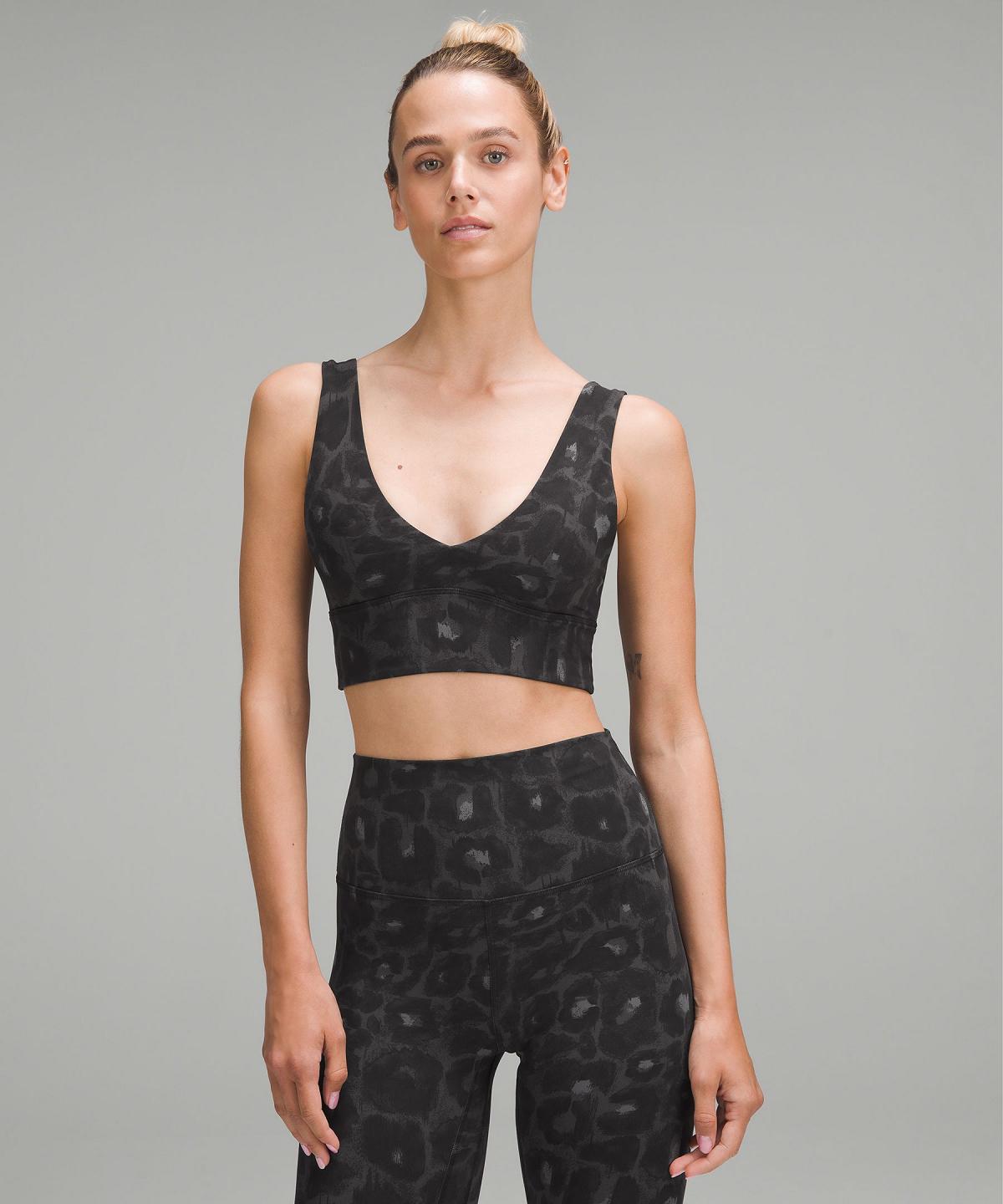 Soutien Gorge Sport Lululemon Align™ V-Neck Femme Leopard Noir Multicolore | FR_LuLu39108