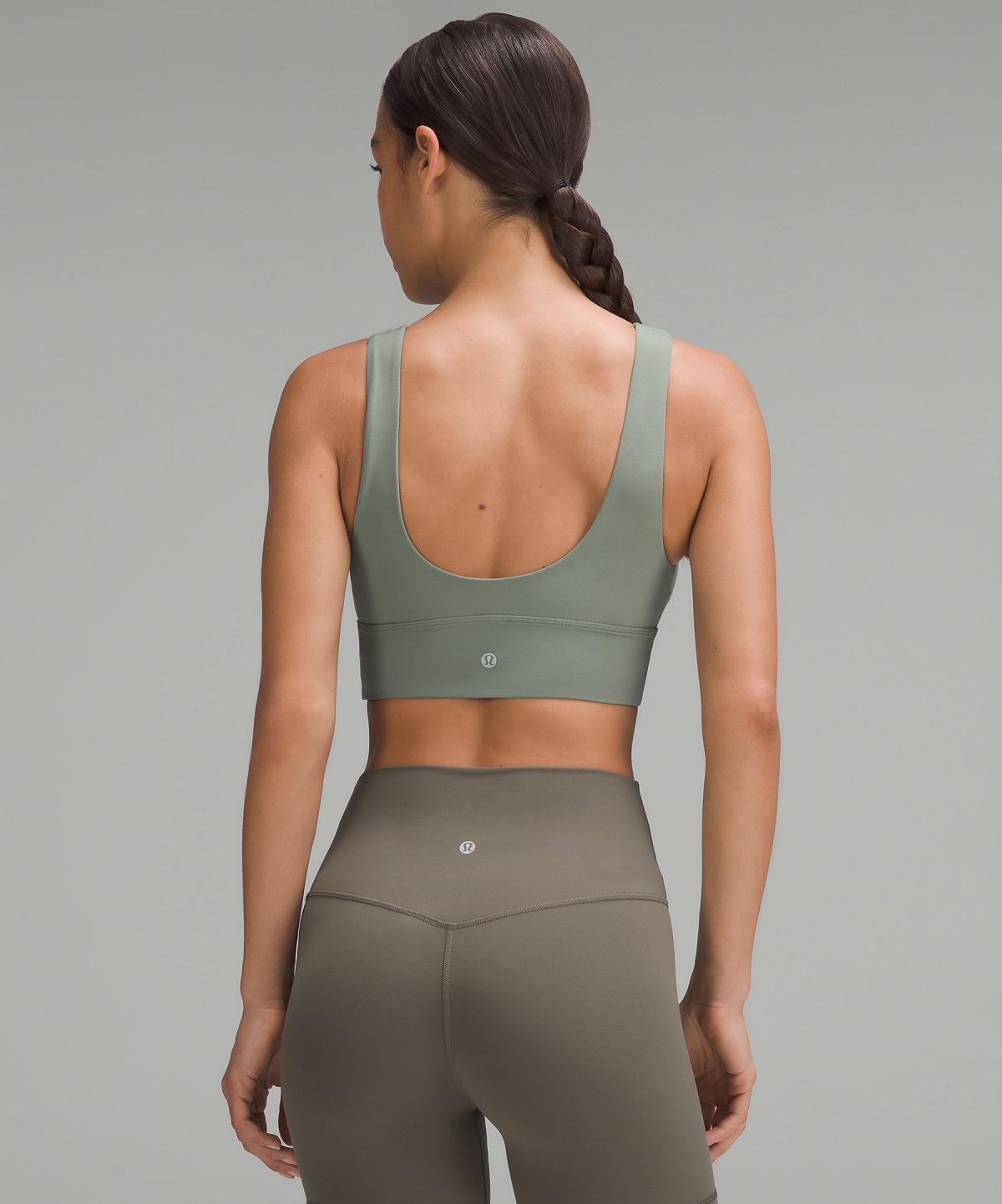 Soutien Gorge Sport Lululemon Align™ V-Neck Femme Grise Vert | FR_LuLu95780