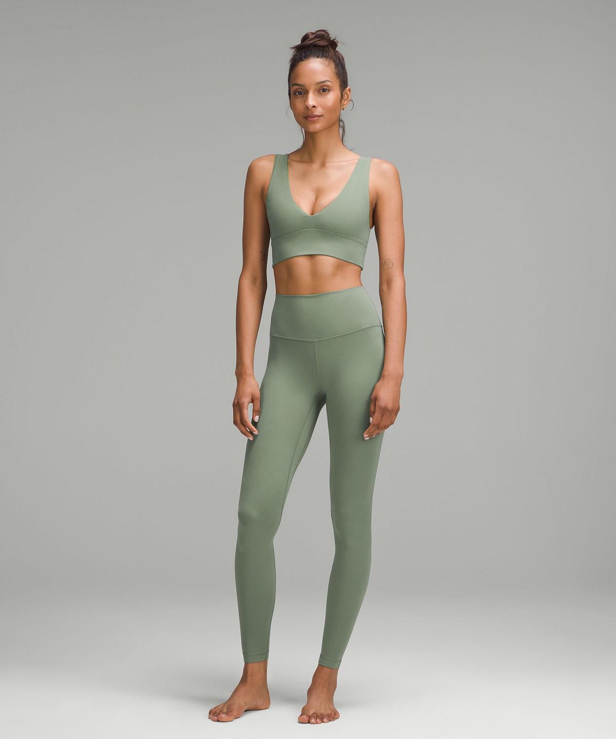 Soutien Gorge Sport Lululemon Align™ V-Neck Femme Grise Vert | FR_LuLu87668