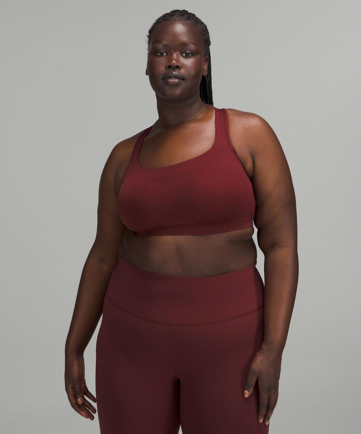 Soutien Gorge Sport Lululemon All Powered Up Femme Rouge Bordeaux | FR_LuLu58532