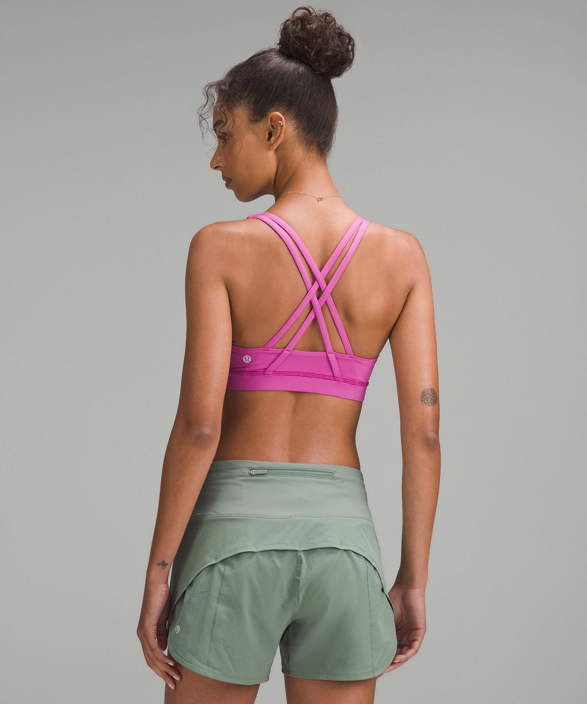 Soutien Gorge Sport Lululemon Energy Femme Rose | FR_LuLu83152