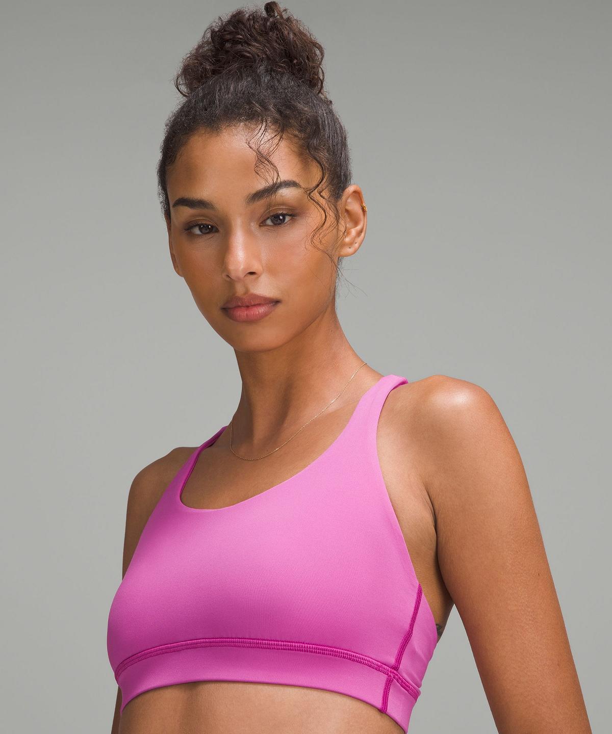 Soutien Gorge Sport Lululemon Energy Femme Rose | FR_LuLu83152