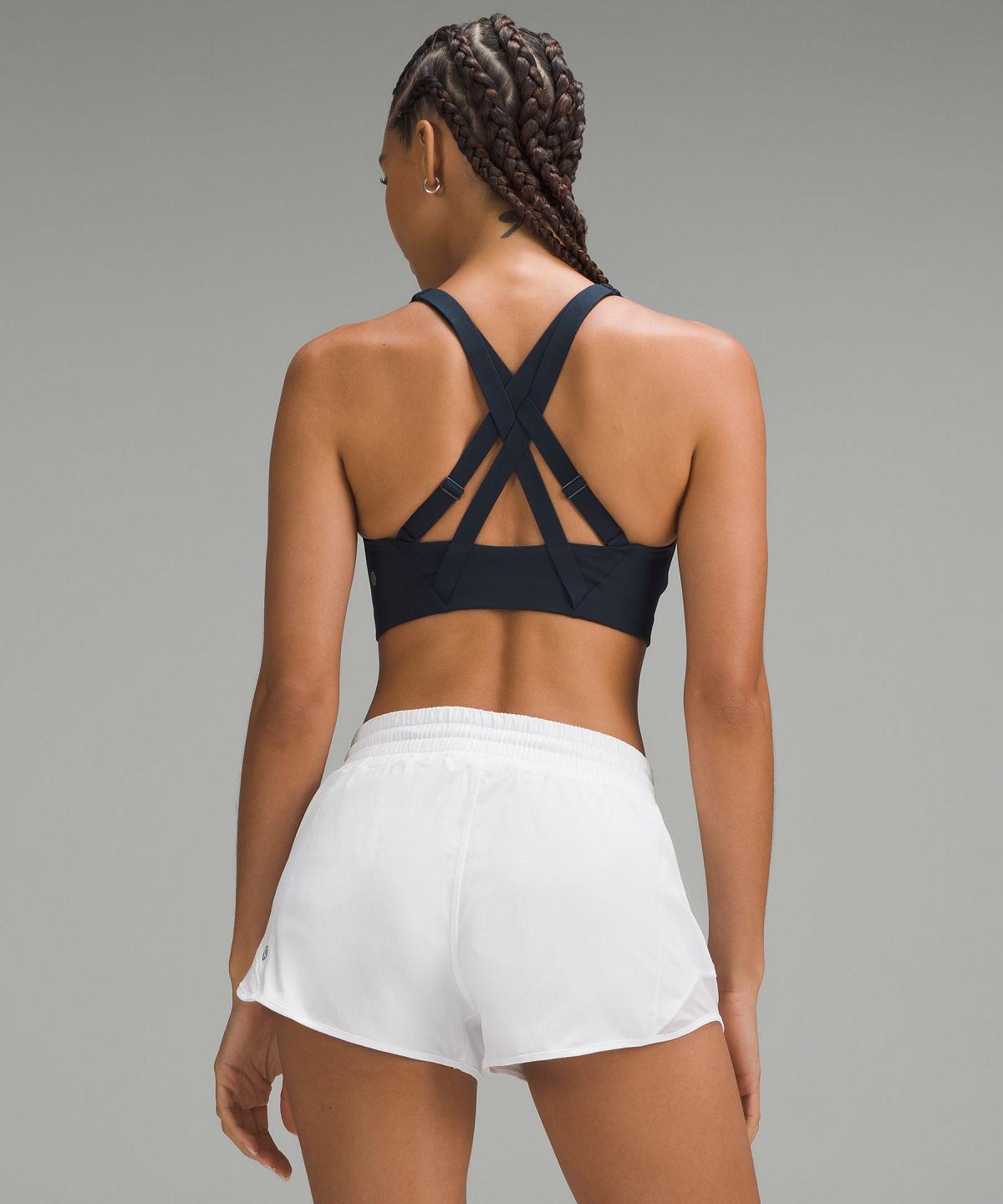 Soutien Gorge Sport Lululemon Energy High Support Zip-Front Femme Bleu Marine | FR_LuLu93360