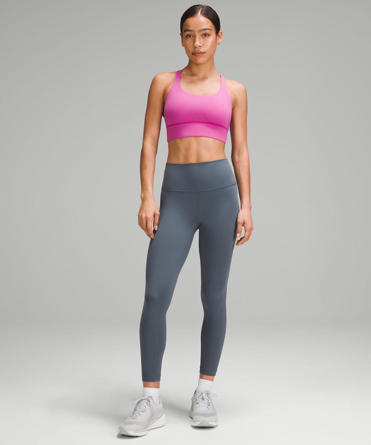 Soutien Gorge Sport Lululemon Energy Longline Femme Rose | FR_LuLu27893