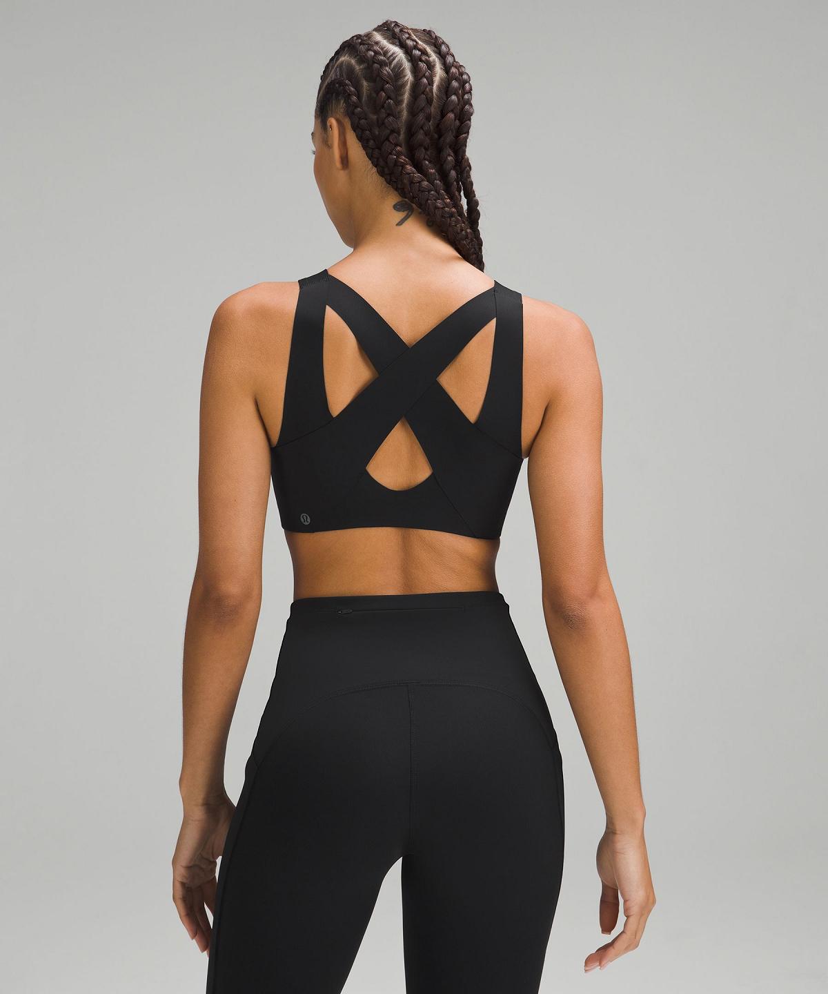 Soutien Gorge Sport Lululemon Enlite Front-Zip Femme Noir | FR_LuLu92647