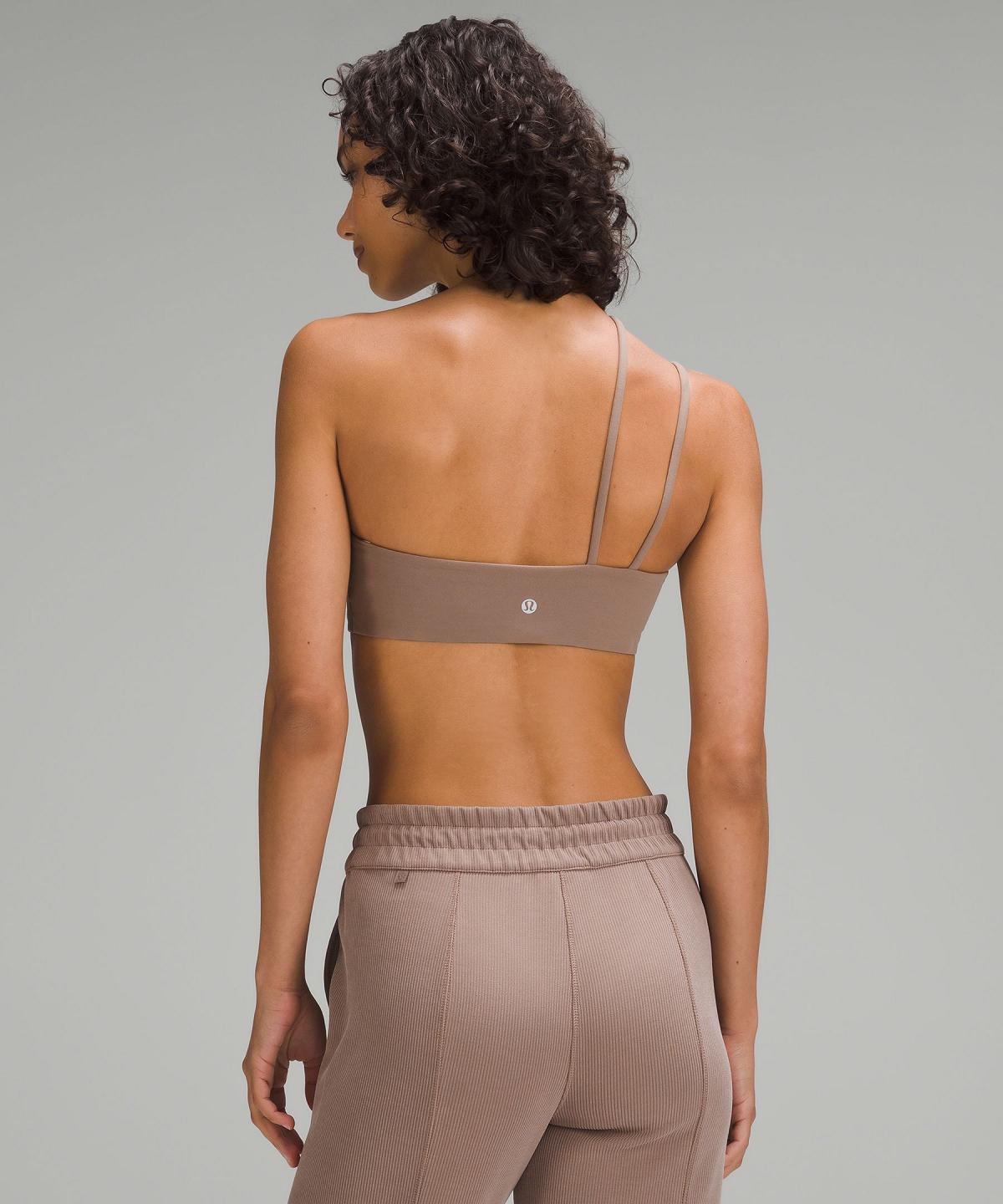 Soutien Gorge Sport Lululemon Nulu Strappy One-Shoulder Femme Marron | FR_LuLu40003