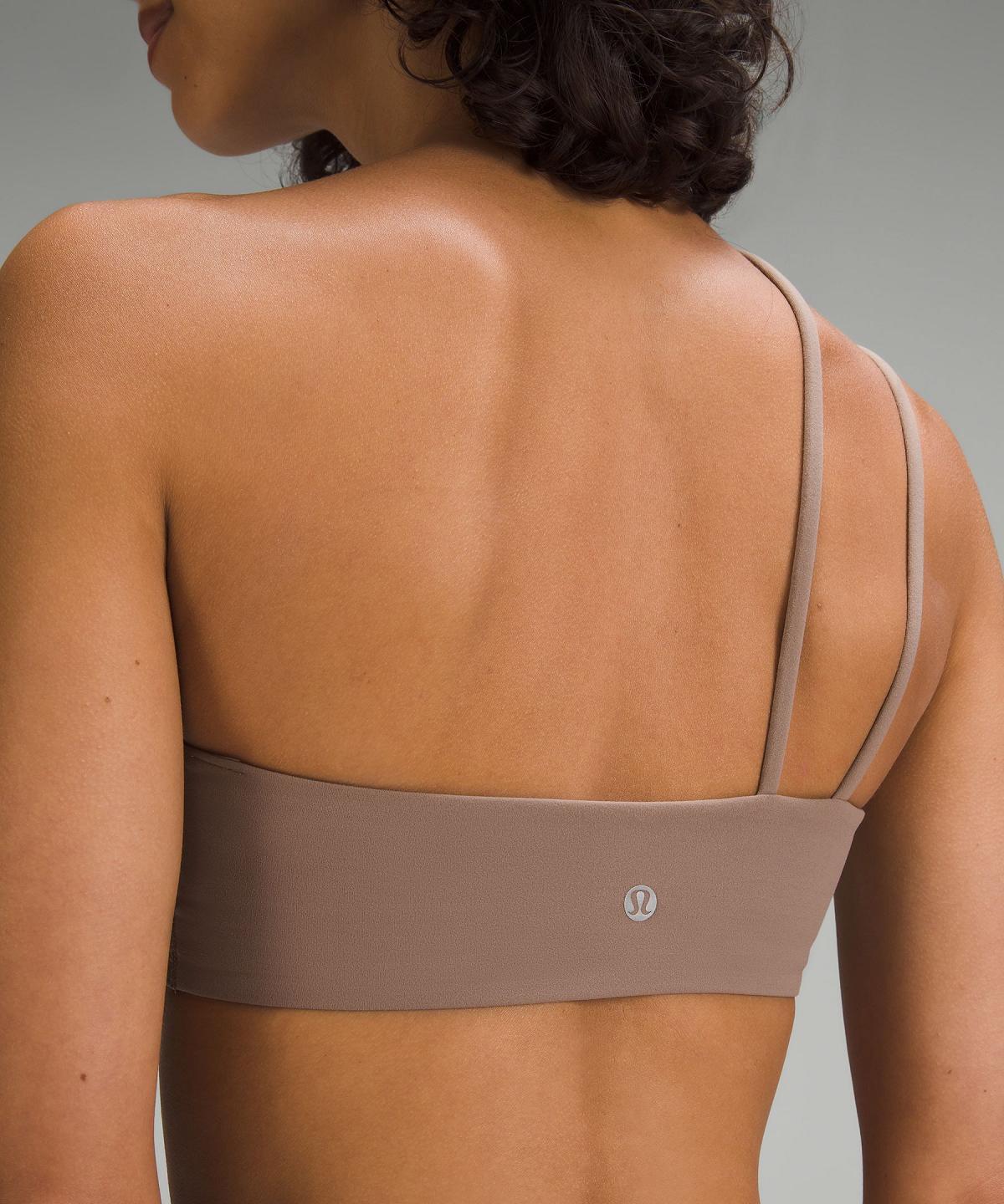 Soutien Gorge Sport Lululemon Nulu Strappy One-Shoulder Femme Marron | FR_LuLu40003