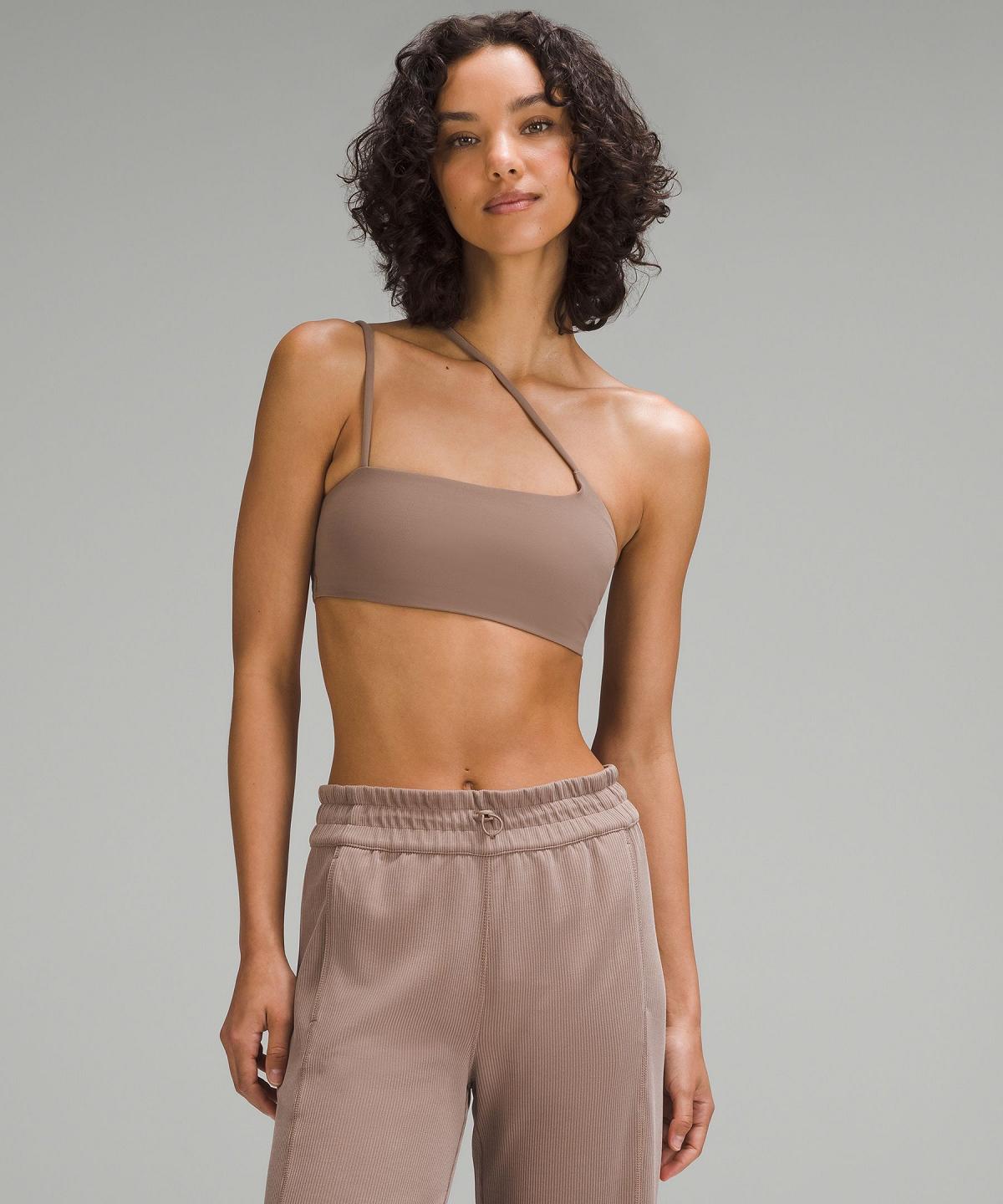 Soutien Gorge Sport Lululemon Nulu Strappy One-Shoulder Femme Marron | FR_LuLu40003