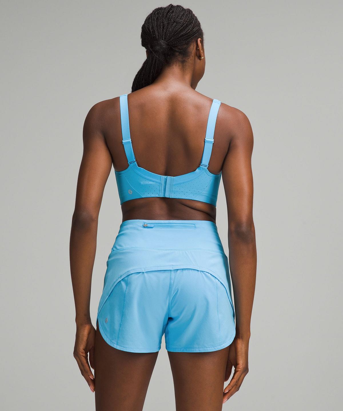 Soutien Gorge Sport Lululemon Run Times Femme Bleu Noir | FR_LuLu82640