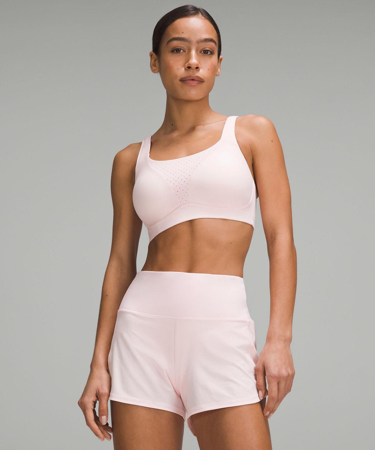 Soutien Gorge Sport Lululemon Run Times Femme Rose | FR_LuLu89064