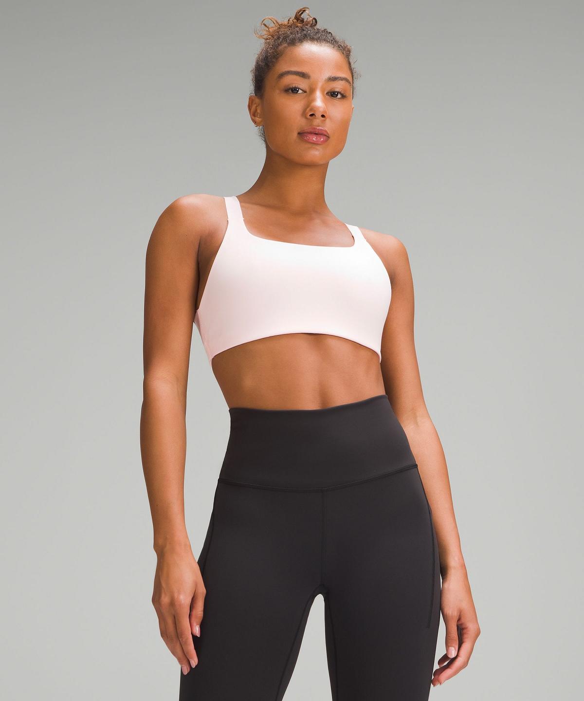 Soutien Gorge Sport Lululemon Ultralu Square-Neck Workout Femme Rose | FR_LuLu54100