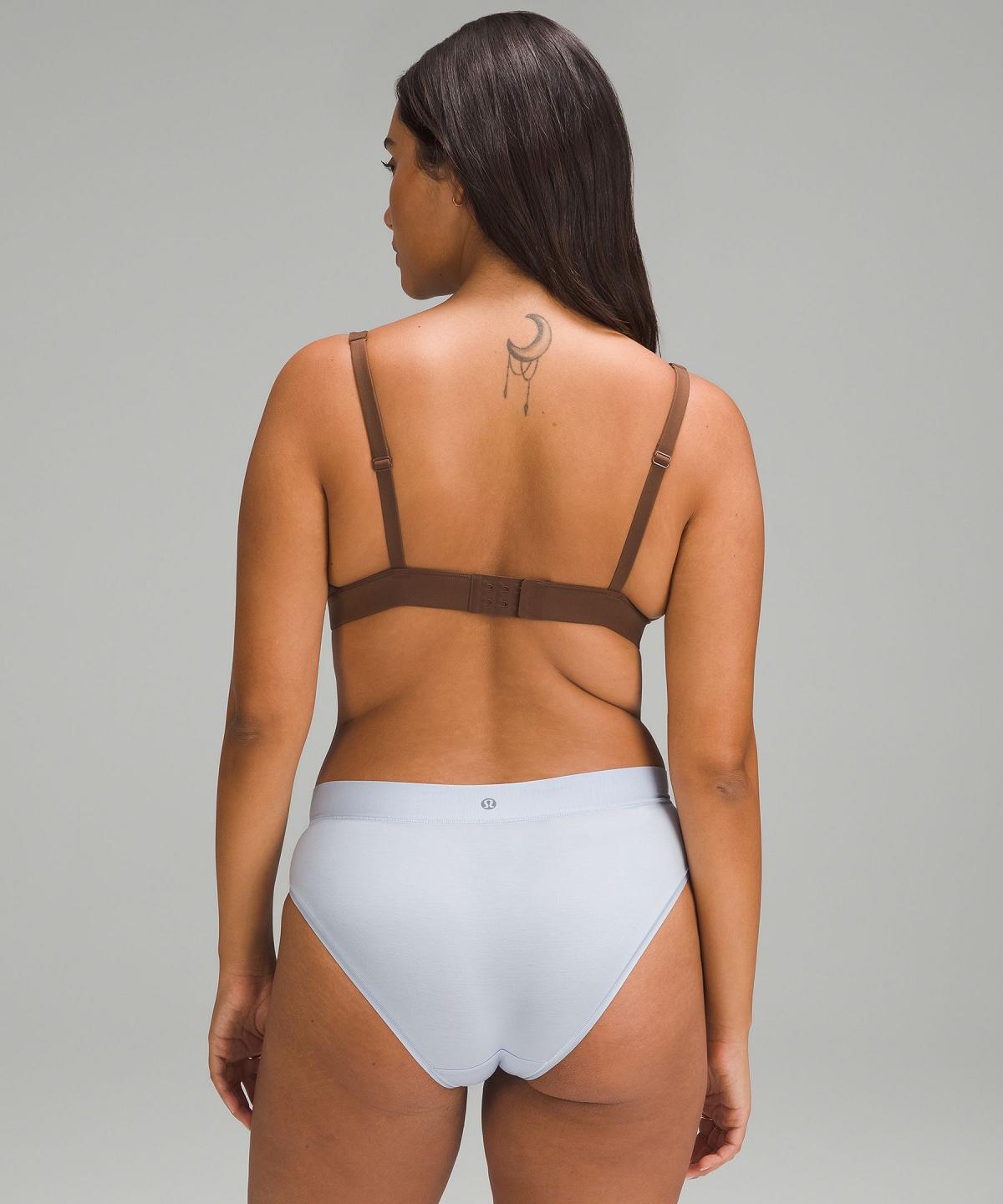 Soutien Gorge Sport Lululemon Wundermost Ultra-Soft Nulu Trianglelette A–D Cups Femme Marron | FR_LuLu98505