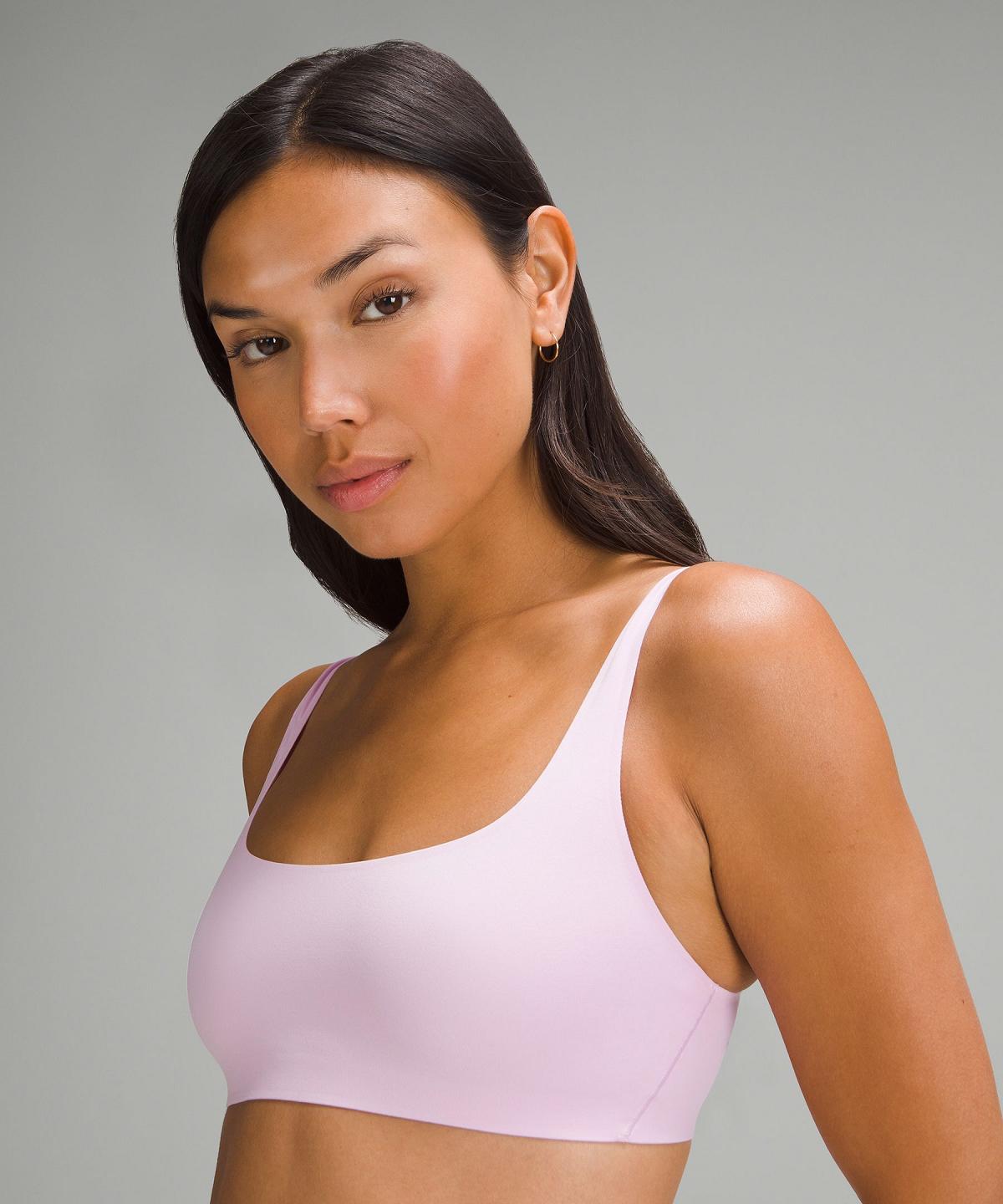 Soutien Gorge Sport Lululemon Wundermost Ultra-Soft Nulu Scoop-Necklette Femme Violette | FR_LuLu52600