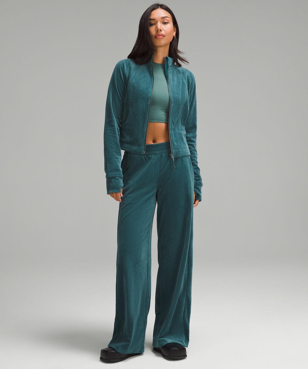 Sweats À Capuche Et Sweatshirts Lululemon Scuba Track Femme Turquoise | FR_LuLu74134