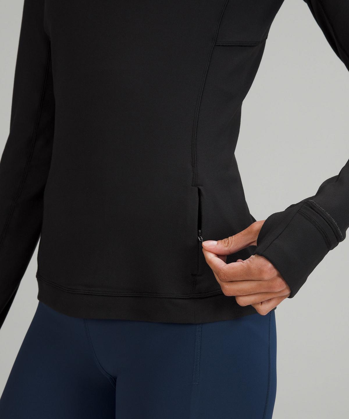 Sweats À Capuche Et Sweatshirts Lululemon It's Rulu Long-Sleeve Femme Noir | FR_LuLu79016