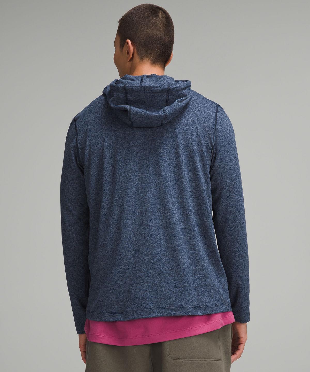 Sweats À Capuche Et Sweatshirts Lululemon Soft Jersey Homme Bleu Bleu Marine | FR_LuLu41736