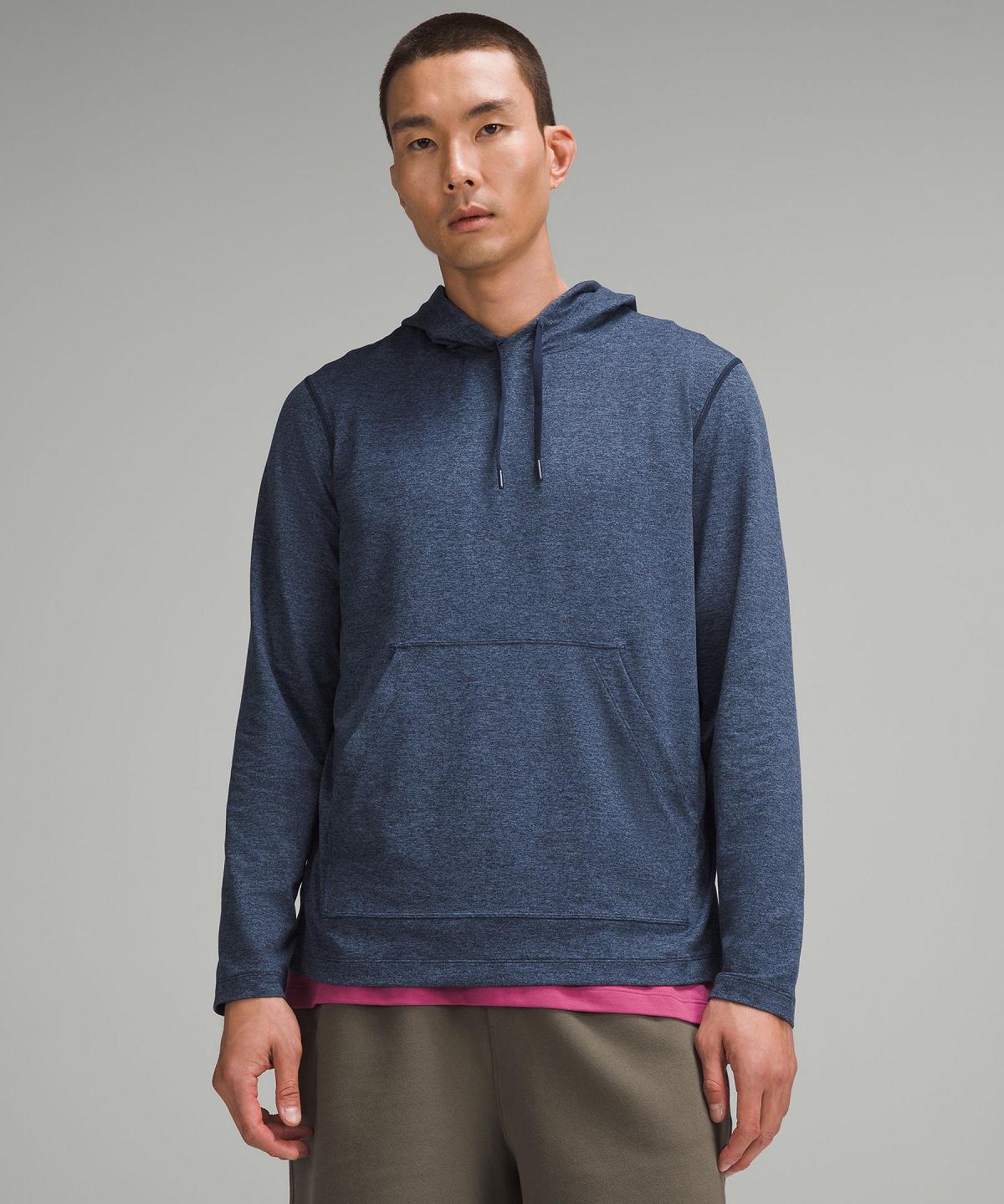 Sweats À Capuche Et Sweatshirts Lululemon Soft Jersey Homme Bleu Bleu Marine | FR_LuLu41736