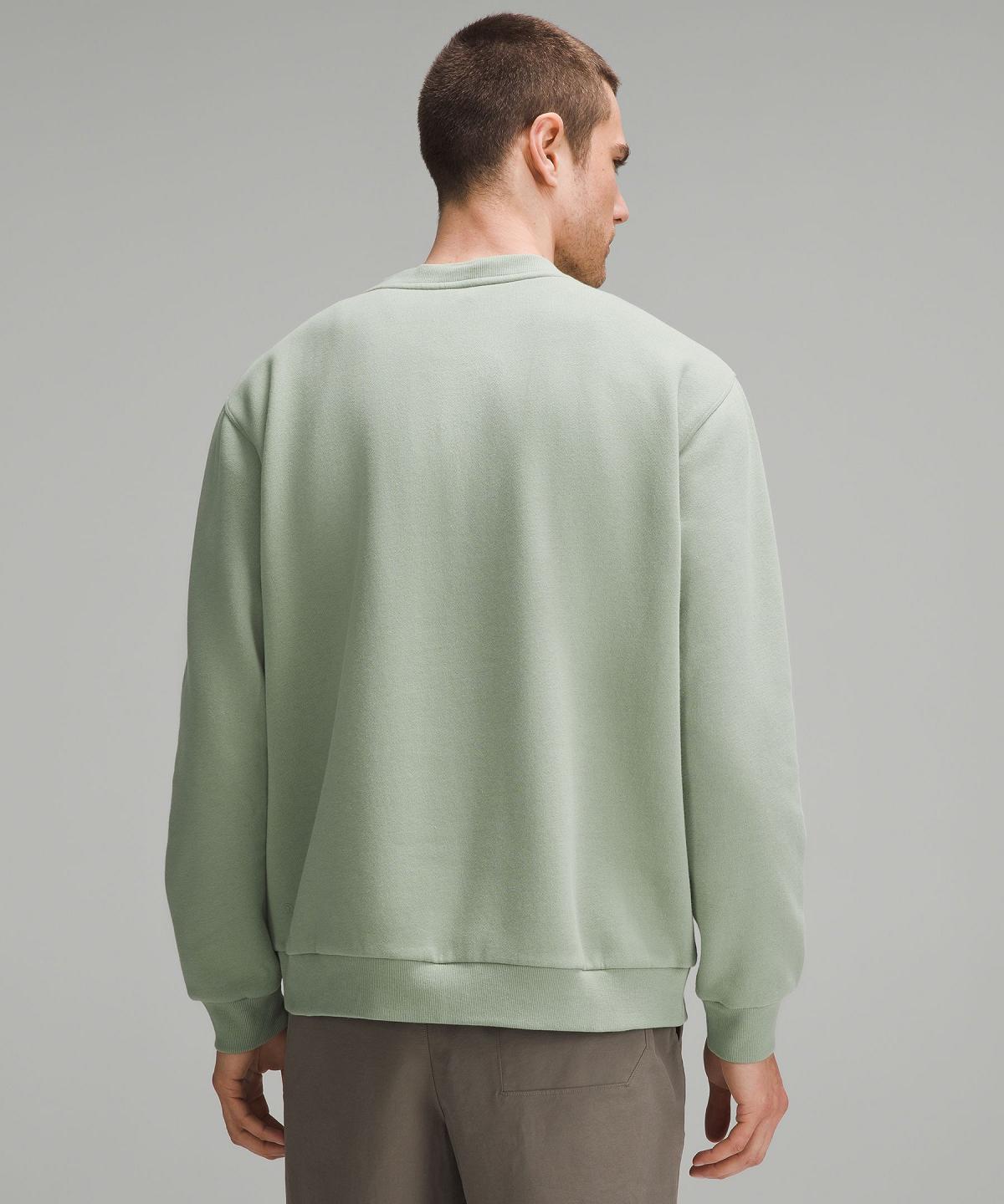 Sweats À Capuche Et Sweatshirts Lululemon Steady State Crew Homme Vert | FR_LuLu44134