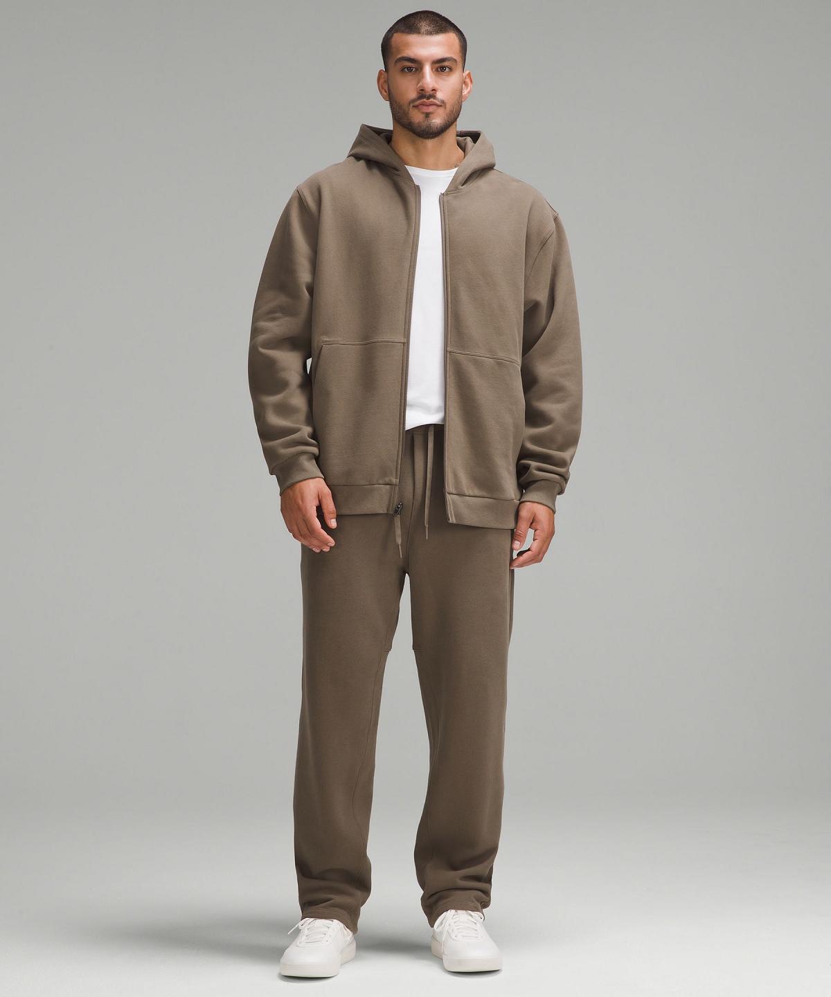 Sweats À Capuche Et Sweatshirts Lululemon Steady State Full-Zip Homme Kaki | FR_LuLu49295