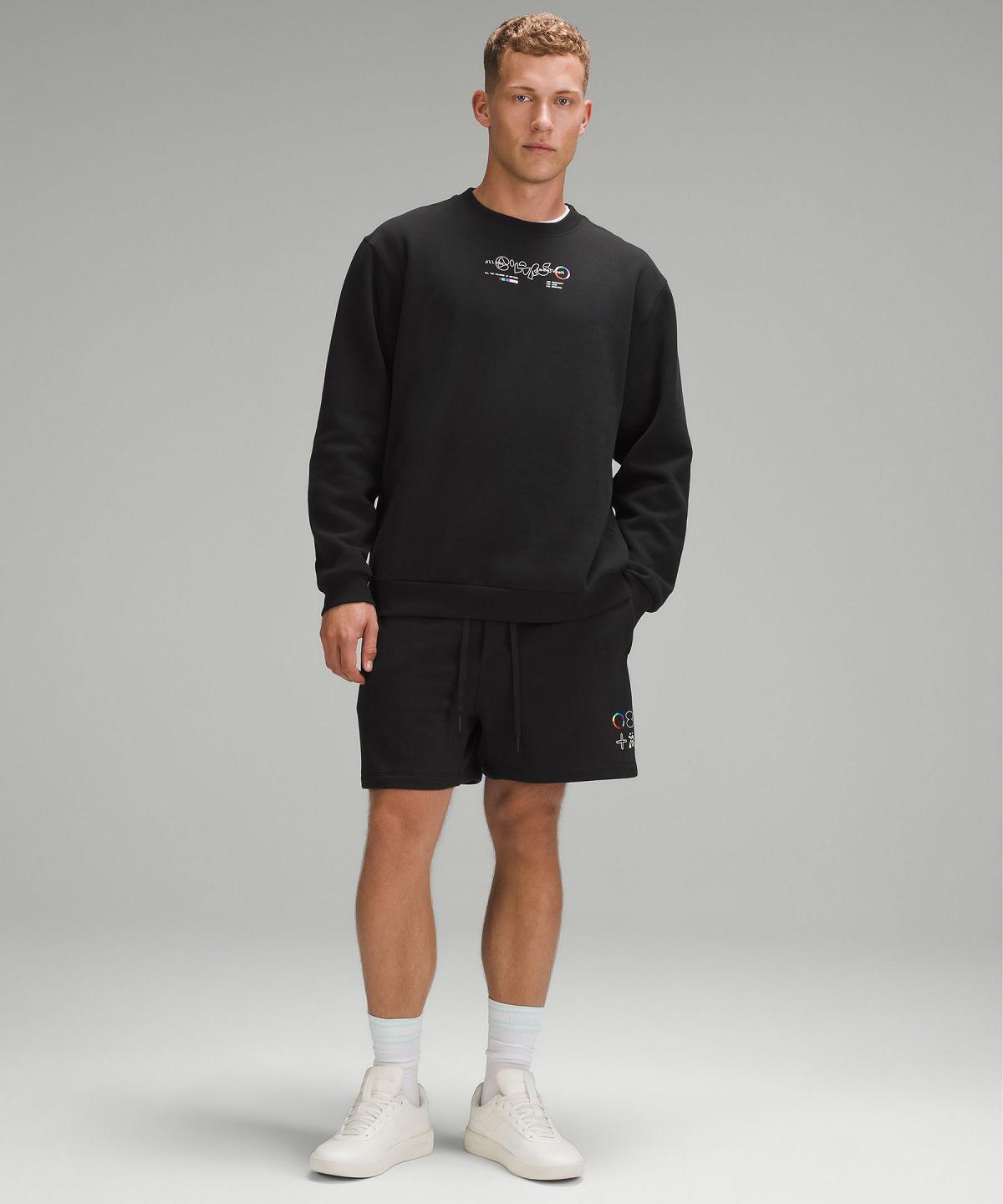 Sweats À Capuche Et Sweatshirts Lululemon Steady State Crew Homme Noir | FR_LuLu77610