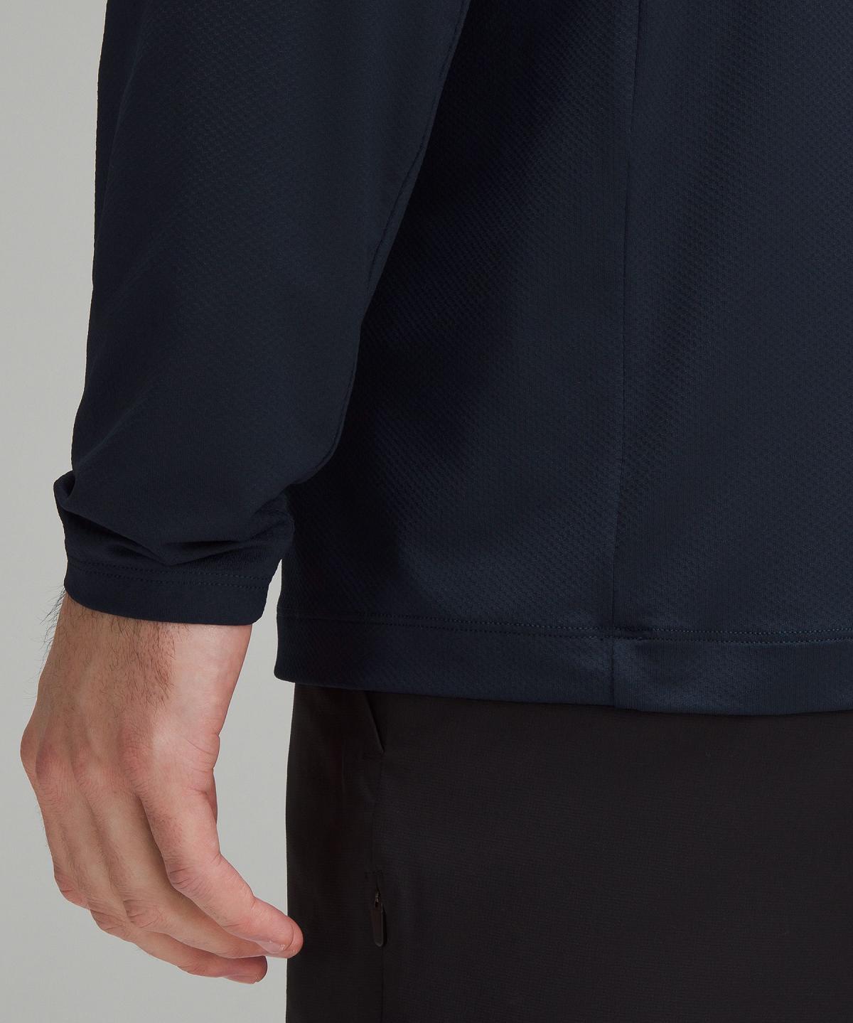 Sweats À Capuche Et Sweatshirts Lululemon Long-Sleeve Golf Half Zip Homme Bleu Marine | FR_LuLu82420