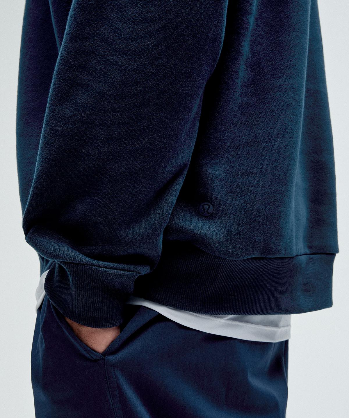 Sweats À Capuche Et Sweatshirts Lululemon Steady State Half Zip Homme Bleu Marine | FR_LuLu26843