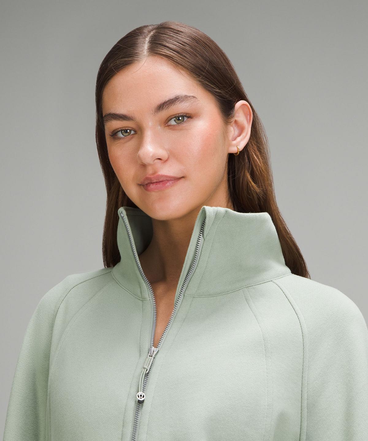 Sweats À Capuche Et Sweatshirts Lululemon Scuba Oversized Funnel-Neck Full Zip Femme Vert | FR_LuLu33166