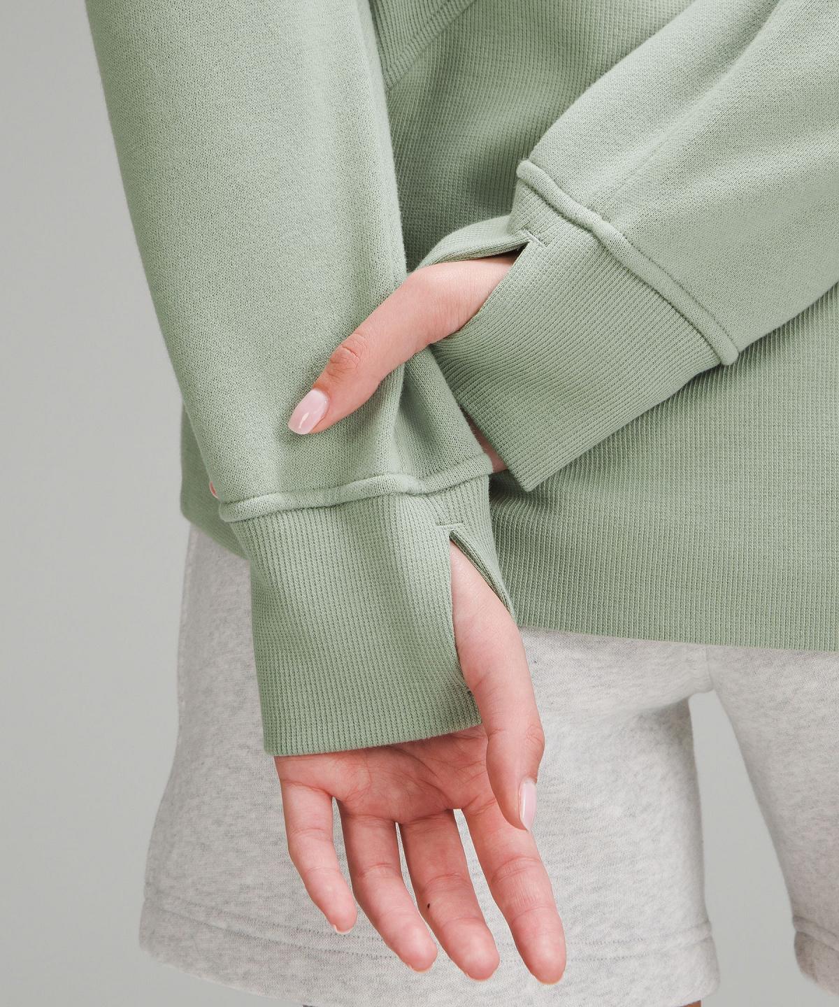 Sweats À Capuche Et Sweatshirts Lululemon Scuba Oversized Funnel-Neck Full Zip Femme Vert | FR_LuLu33166