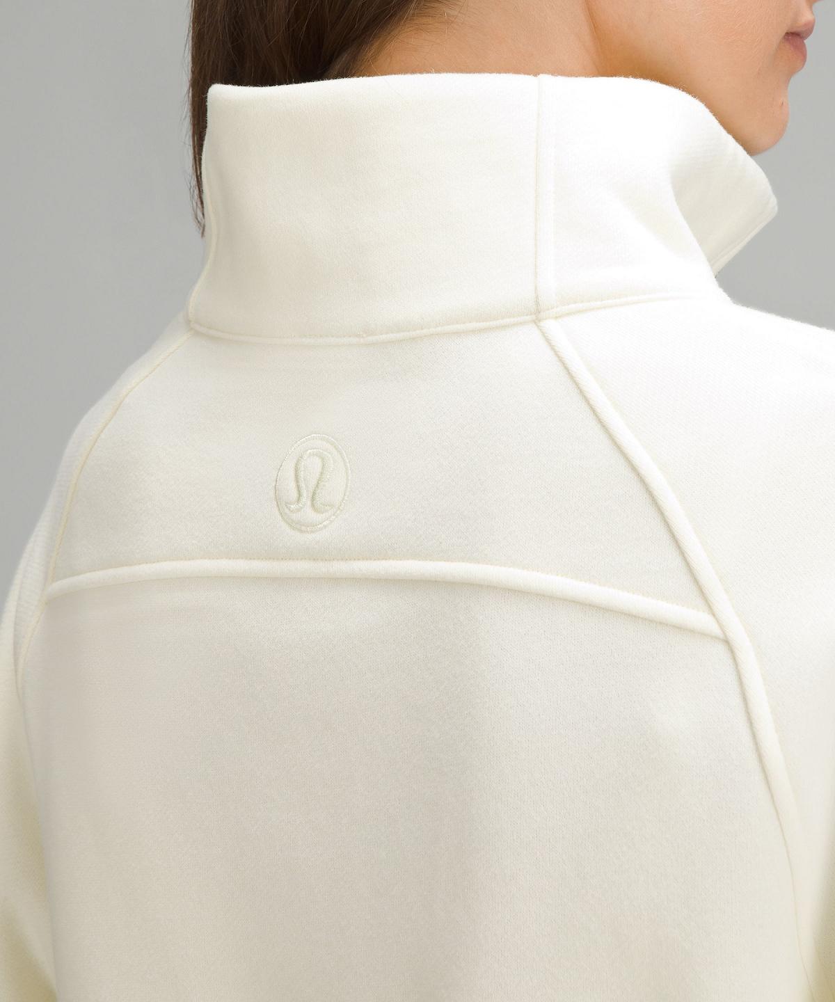 Sweats À Capuche Et Sweatshirts Lululemon Scuba Oversized Funnel-Neck Half Zip Femme Beige | FR_LuLu48748