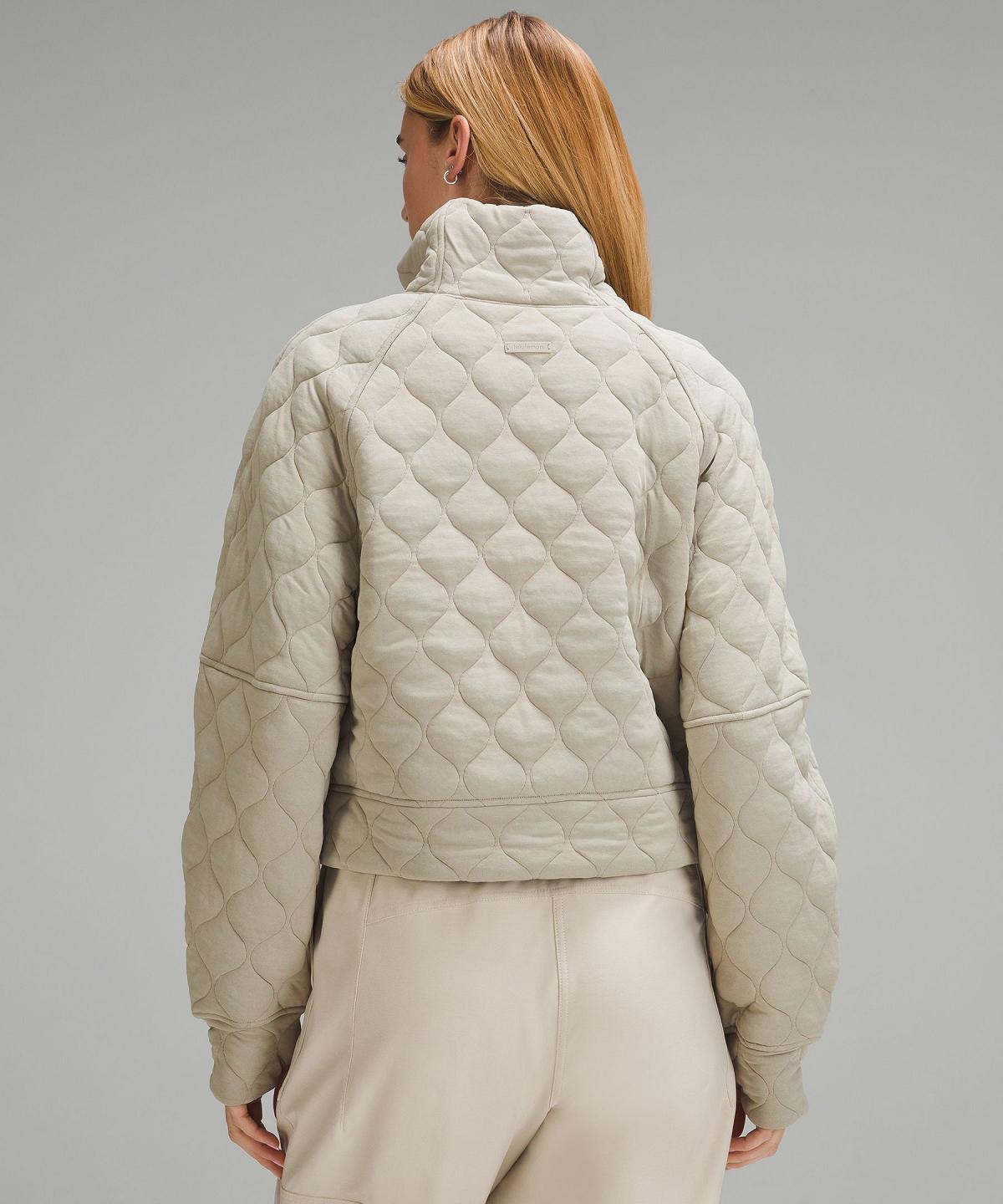 Sweats À Capuche Et Sweatshirts Lululemon Scuba Oversized Quilted Half Zip Femme Beige | FR_LuLu68522