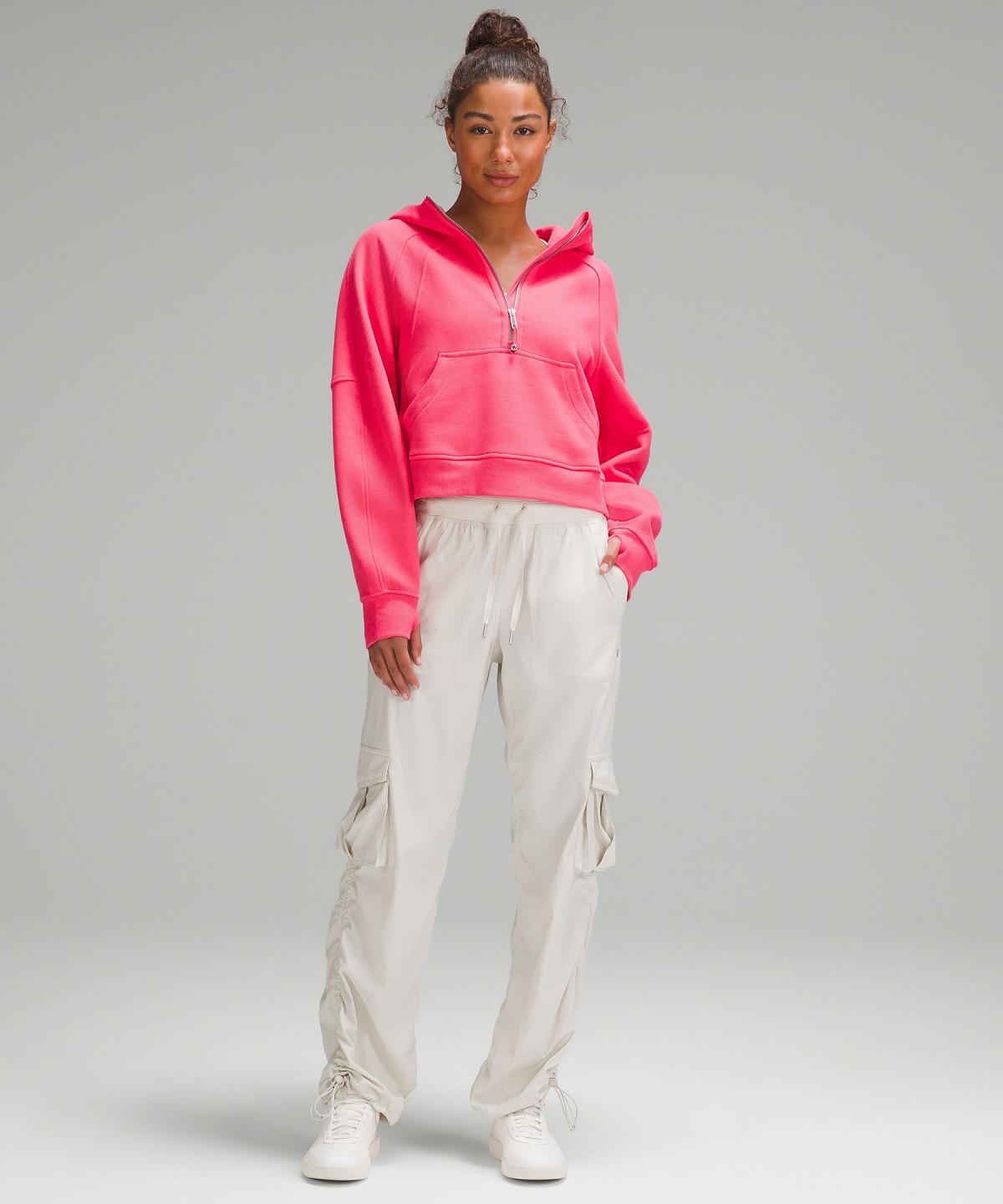 Sweats À Capuche Et Sweatshirts Lululemon Scuba Oversized Half-Zip Femme Rose | FR_LuLu84948