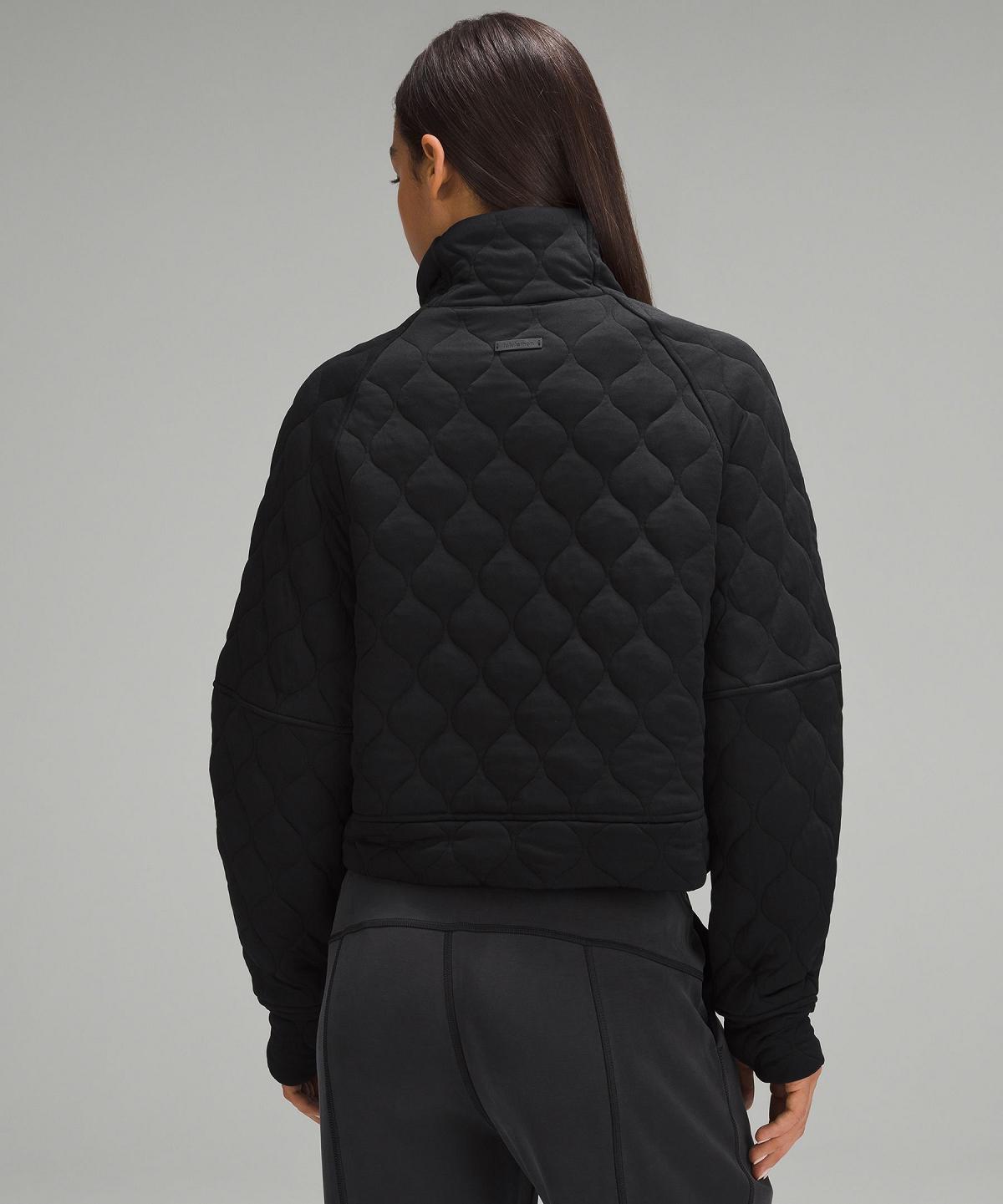 Sweats À Capuche Et Sweatshirts Lululemon Scuba Oversized Quilted Half Zip Femme Noir | FR_LuLu61133