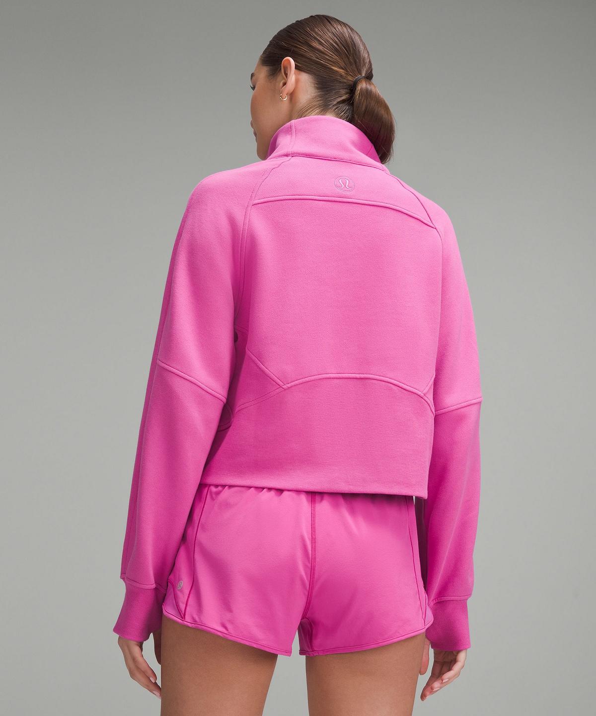 Sweats À Capuche Et Sweatshirts Lululemon Scuba Oversized Funnel-Neck Half Zip Femme Rose | FR_LuLu71113