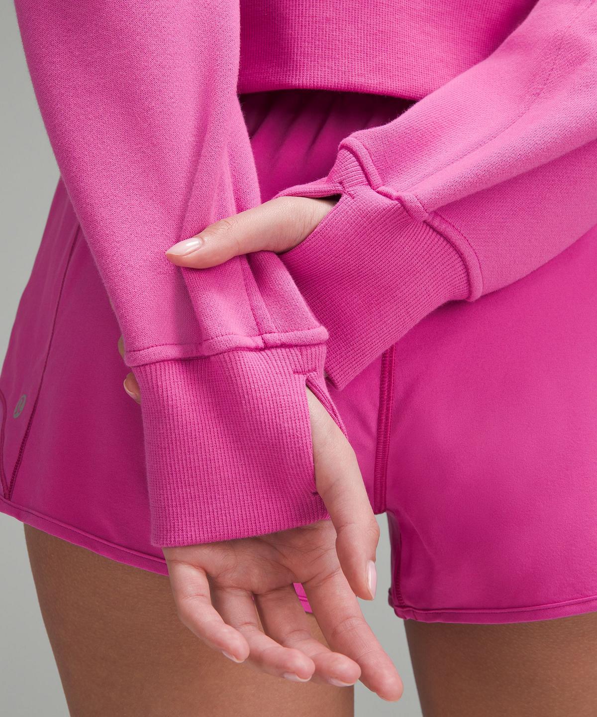 Sweats À Capuche Et Sweatshirts Lululemon Scuba Oversized Funnel-Neck Half Zip Femme Rose | FR_LuLu71113