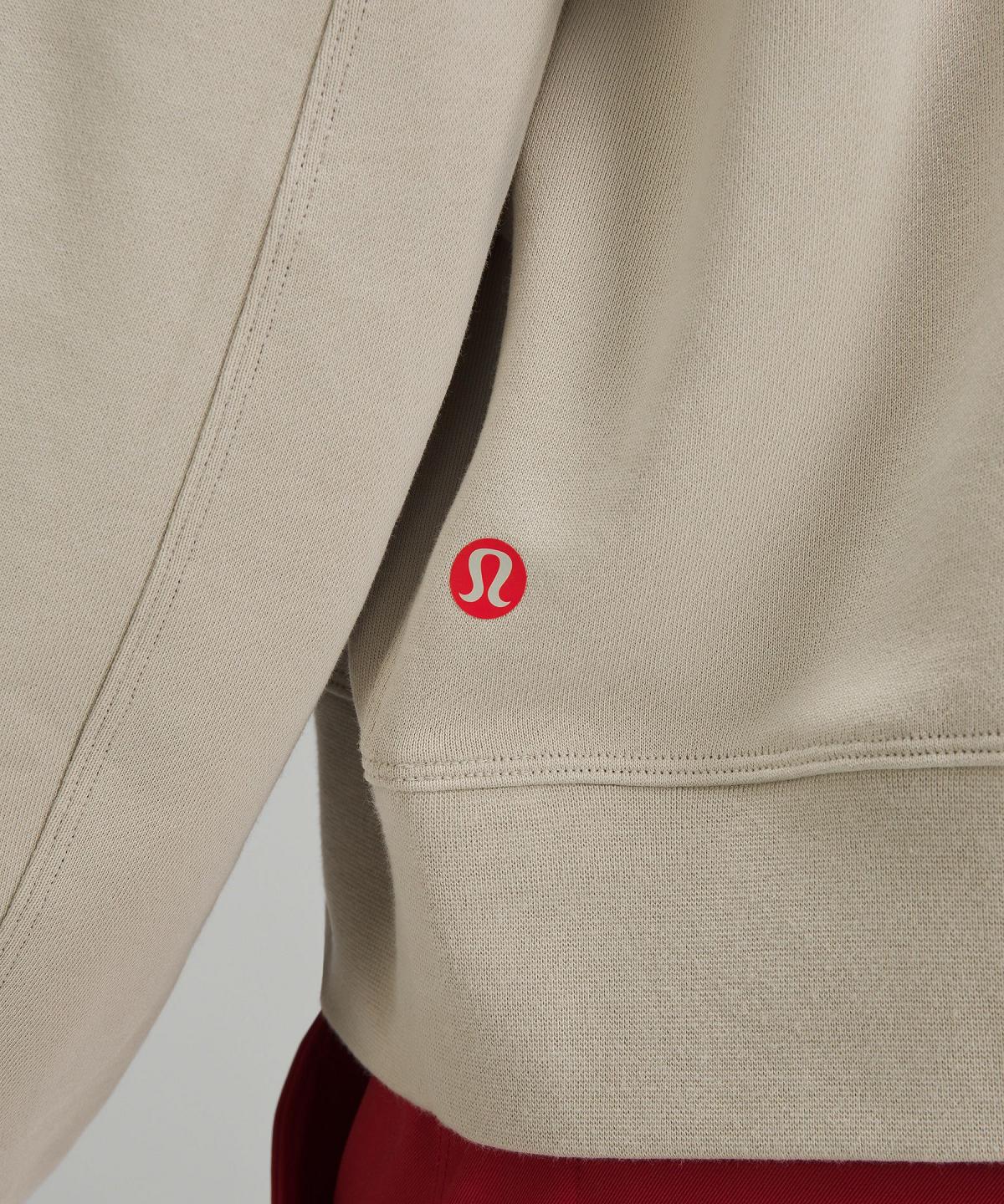 Sweats À Capuche Et Sweatshirts Lululemon Team Canada Perfectly Oversized Cropped Crew Femme Marron | FR_LuLu71961