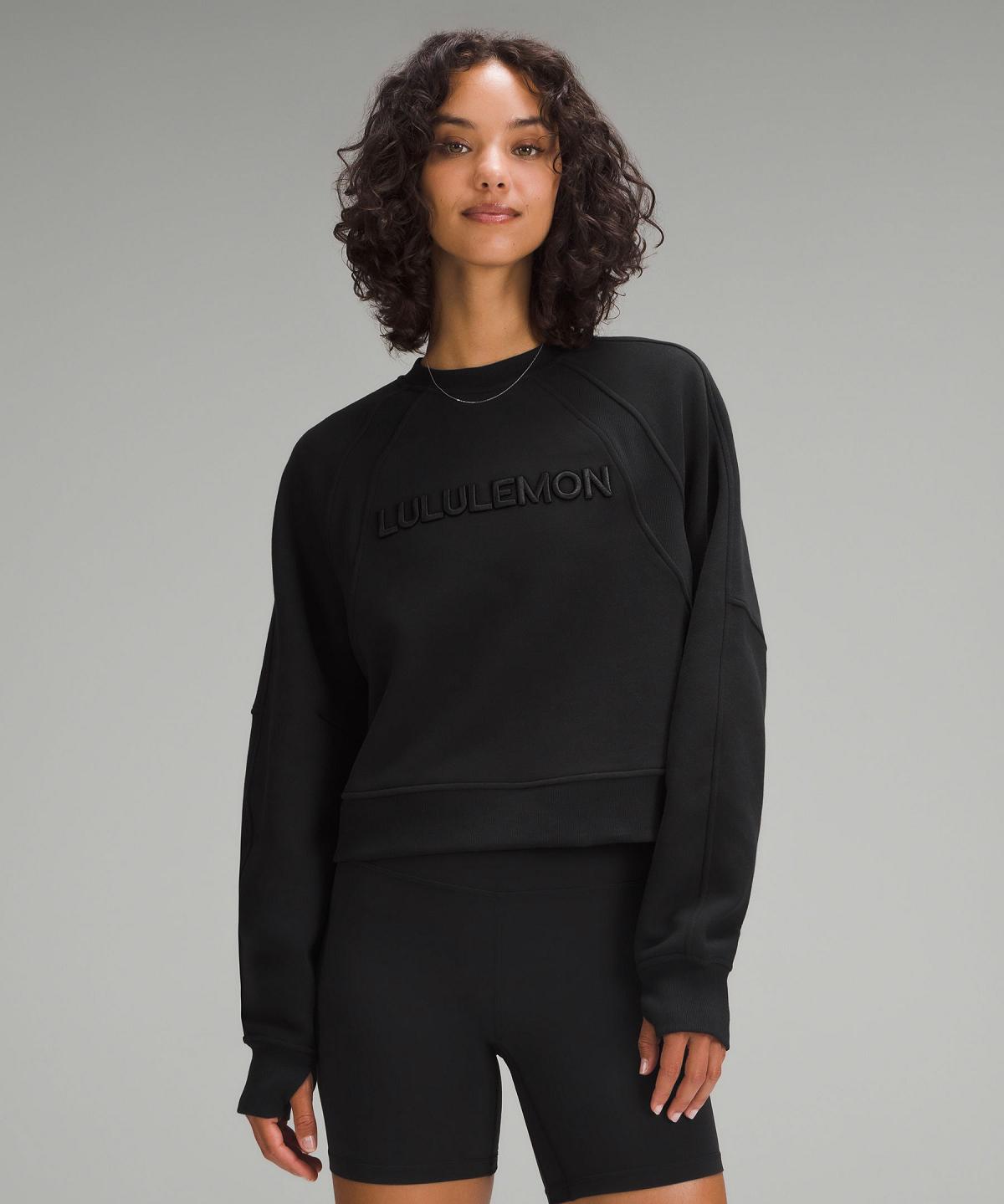 Sweats À Capuche Et Sweatshirts Lululemon Scuba Oversized Pullover Femme Noir | FR_LuLu49161