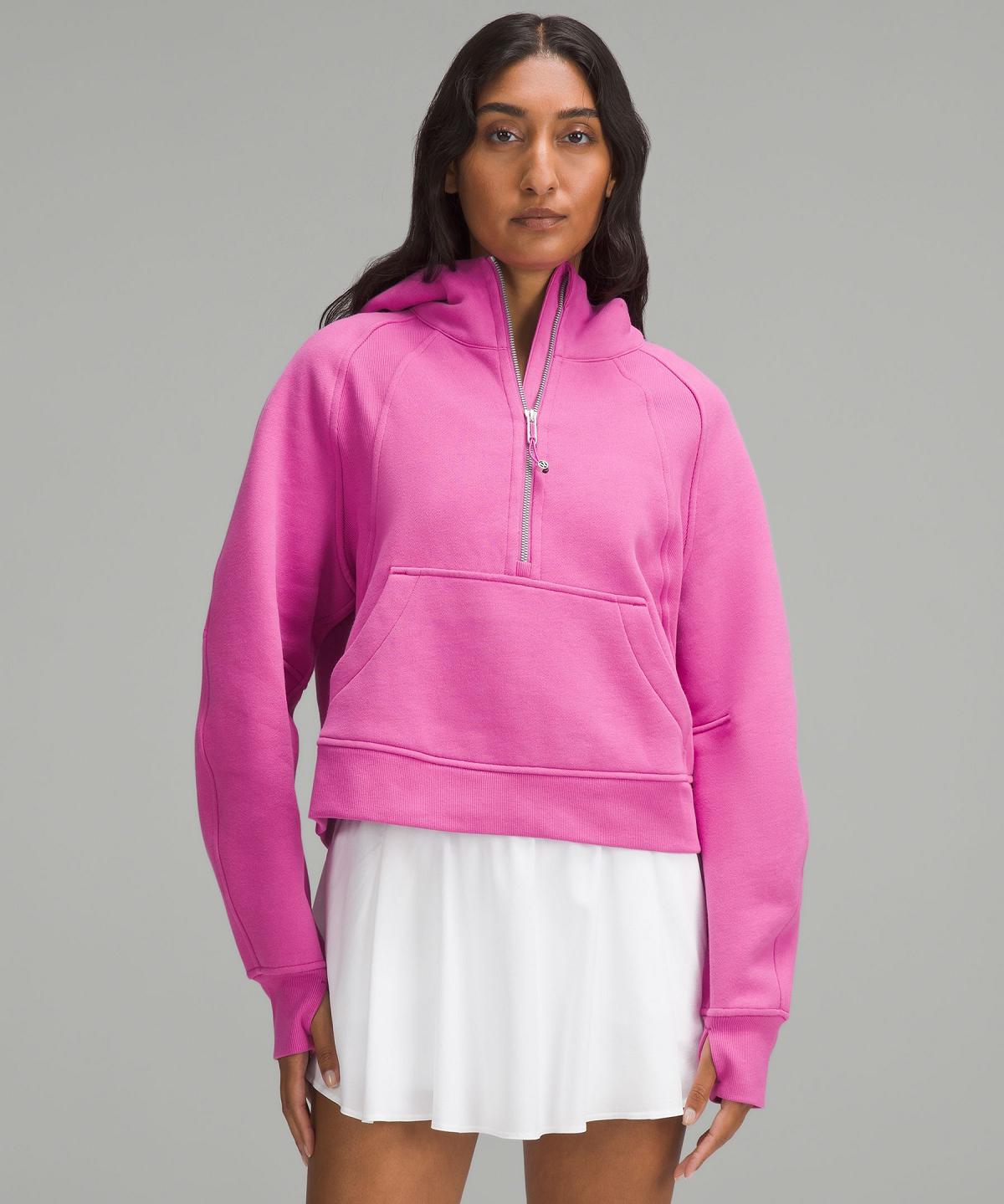 Sweats À Capuche Et Sweatshirts Lululemon Scuba Oversized Half-Zip Femme Rose | FR_LuLu14413