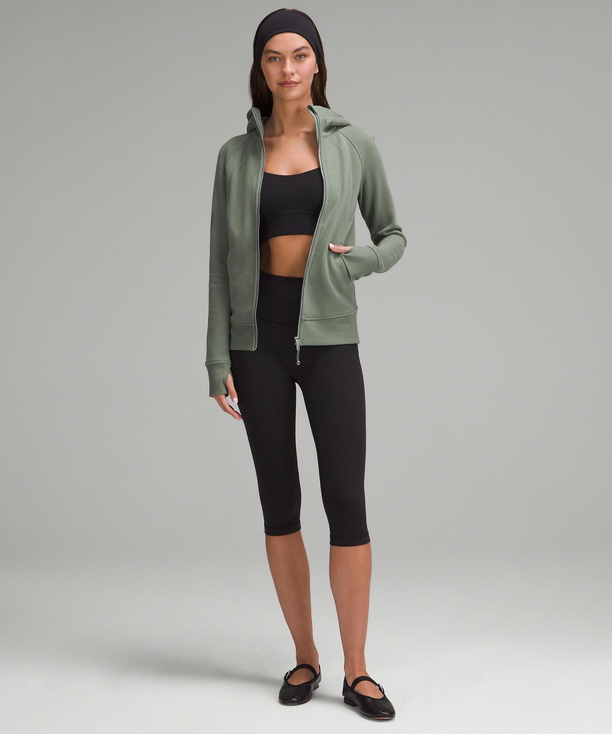 Sweats À Capuche Et Sweatshirts Lululemon Scuba Full-Zip Femme Vert | FR_LuLu94103