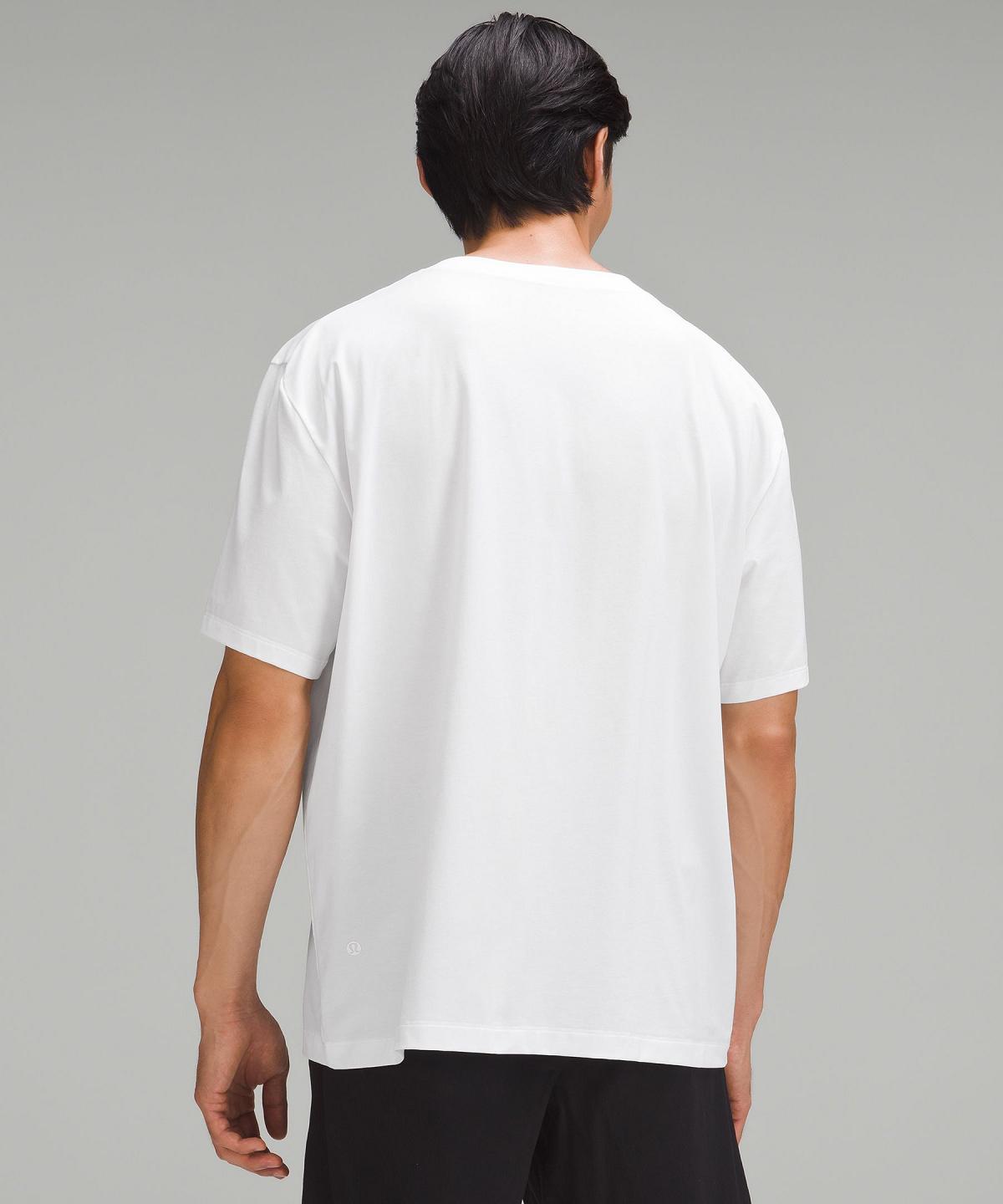 T Shirts Lululemon Fundamental Oversized Homme Blanche | FR_LuLu73103