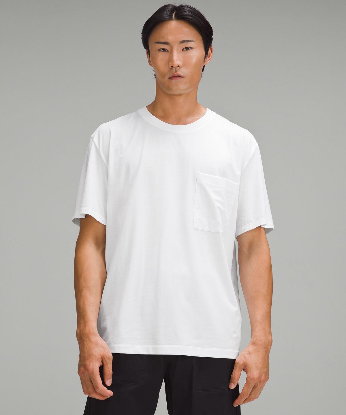 T Shirts Lululemon Fundamental Oversized Homme Blanche | FR_LuLu73103