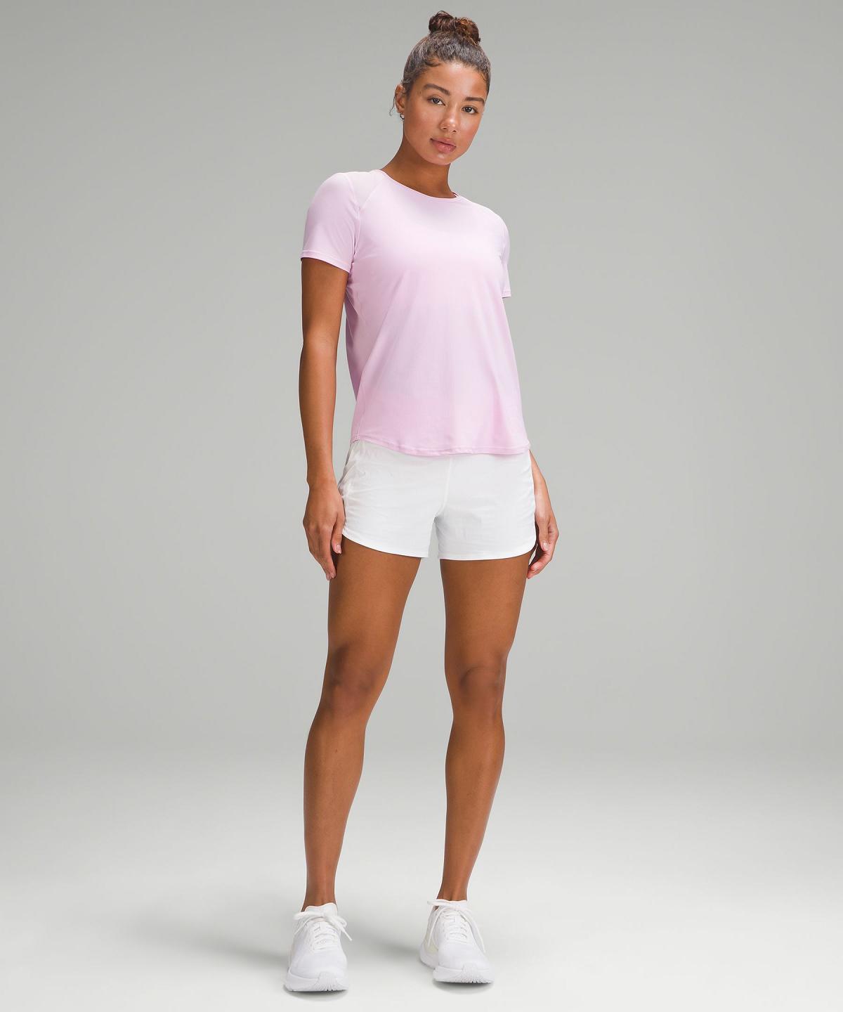 T Shirts Lululemon Sculpt Short-Sleeve Femme Rose | FR_LuLu36002