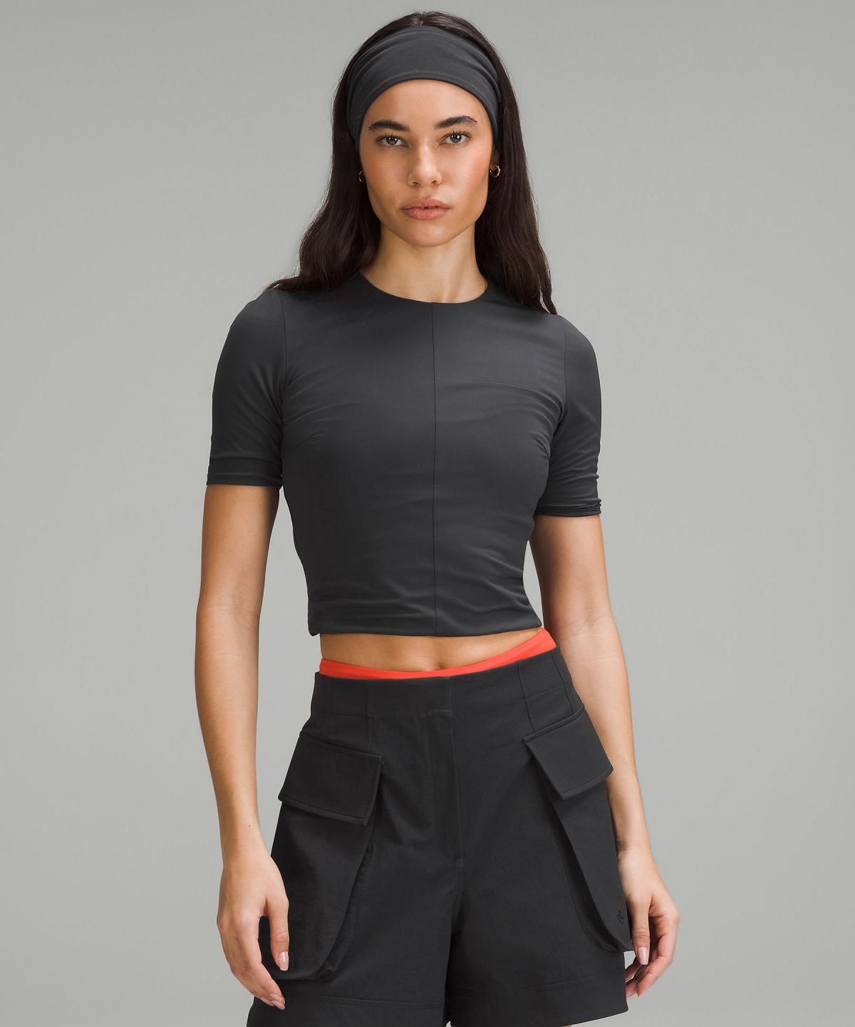 T Shirts Lululemon Tight-Fit Lined Femme Noir | FR_LuLu72555