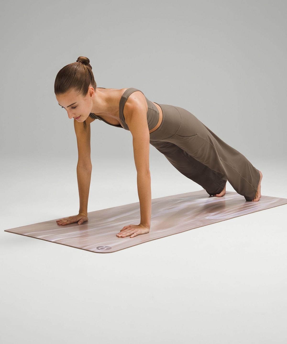 Tapis De Yoga Lululemon The Mat 5mm Femme Beige | FR_LuLu21653